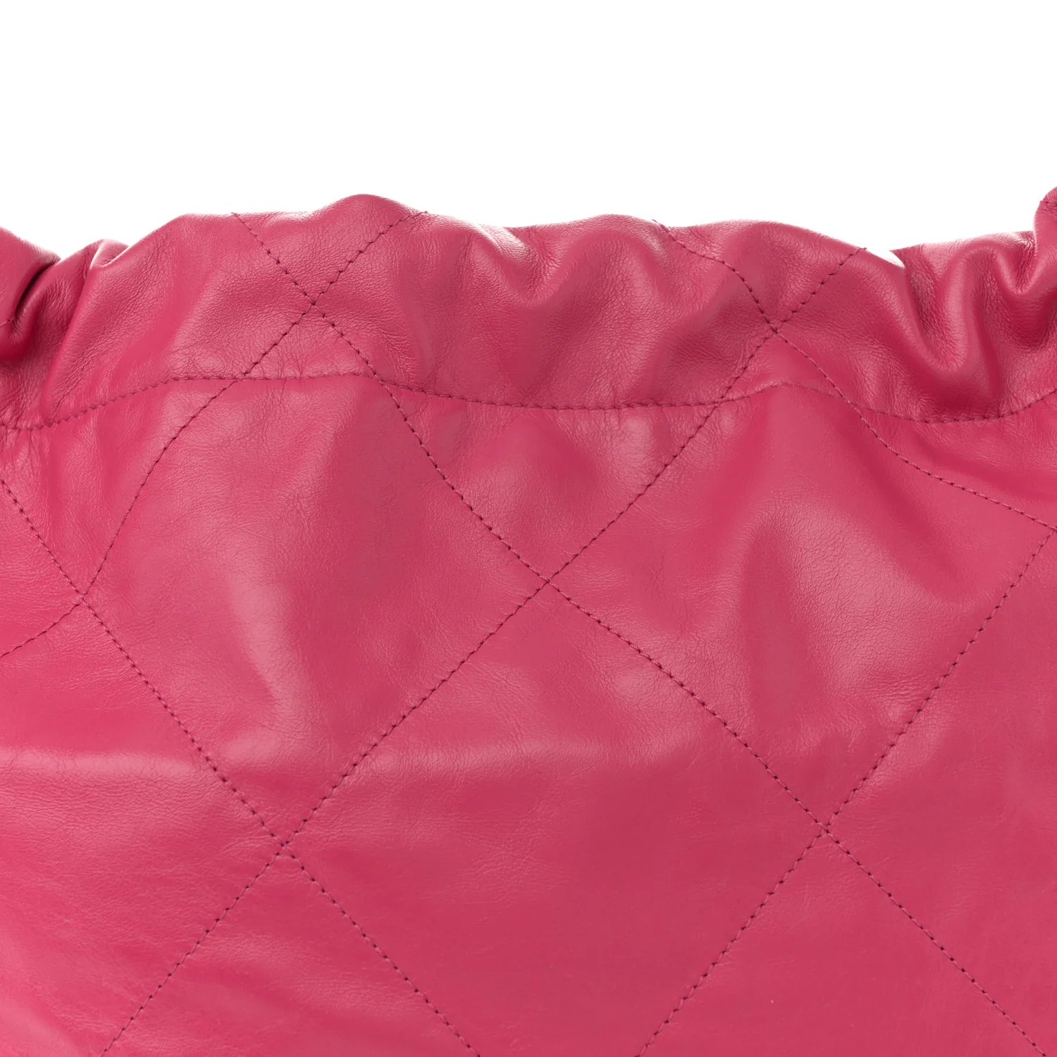 Shiny Calfskin Quilted Small Chanel 22 Fuchsia - Image 9