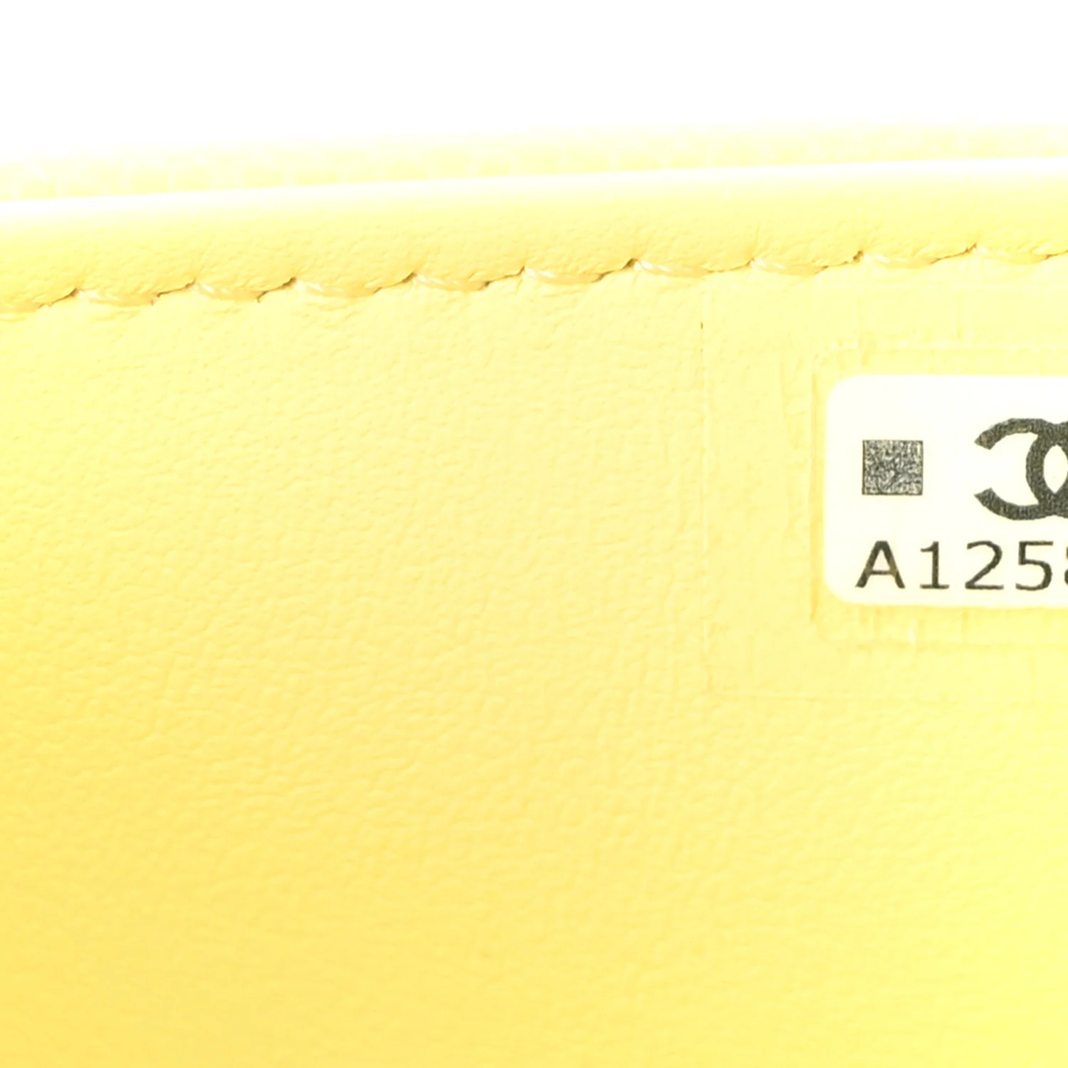 Shiny Caviar Preppy Coco Shoulder Bag Light Yellow - Image 7
