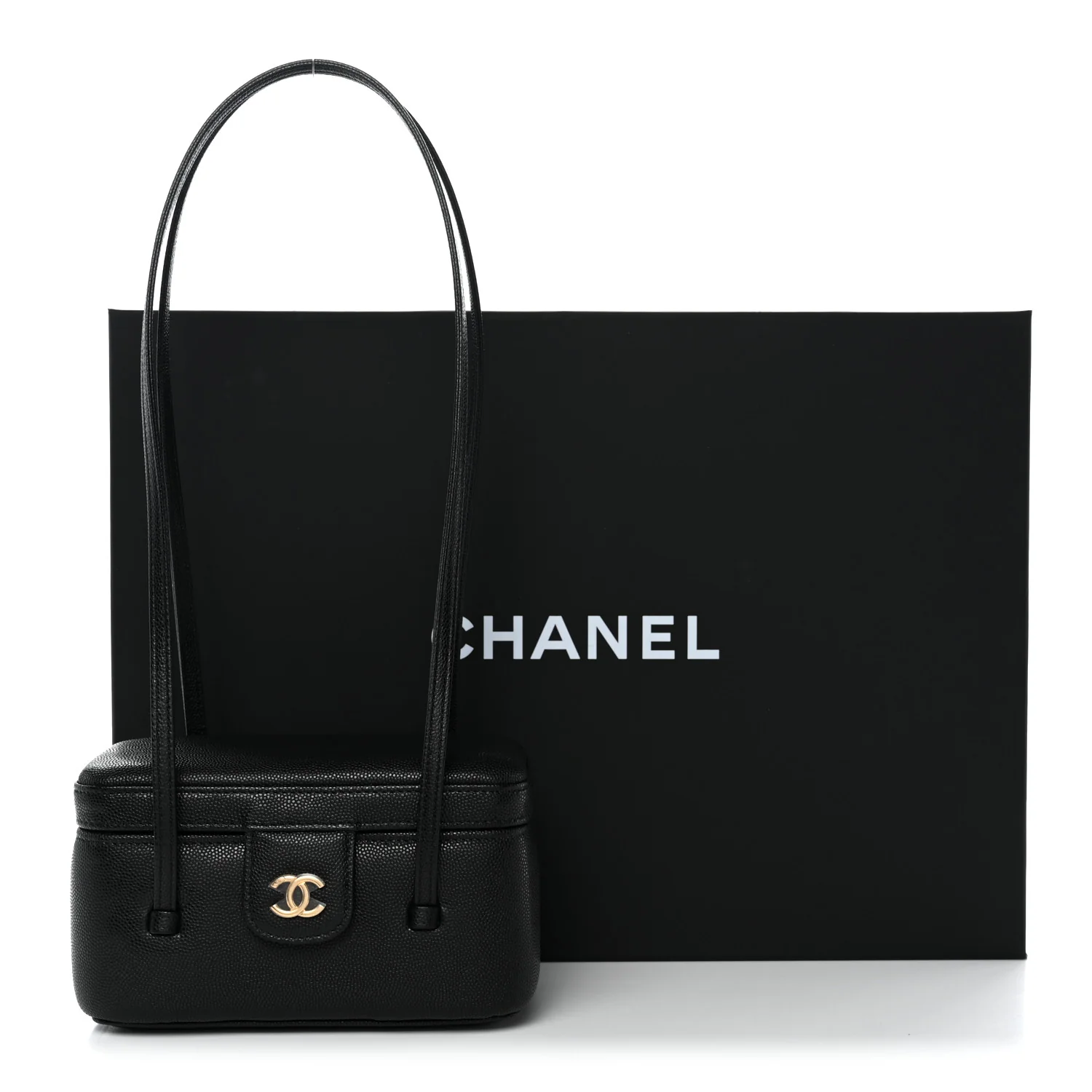 Shiny Caviar Preppy Coco Vanity Black - Image 11