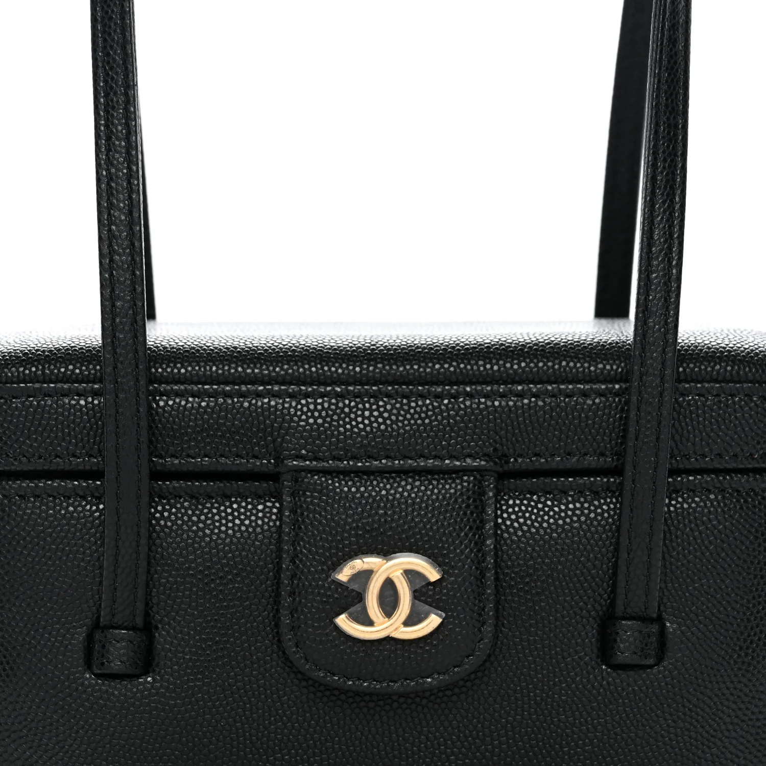 Shiny Caviar Preppy Coco Vanity Black - Image 8