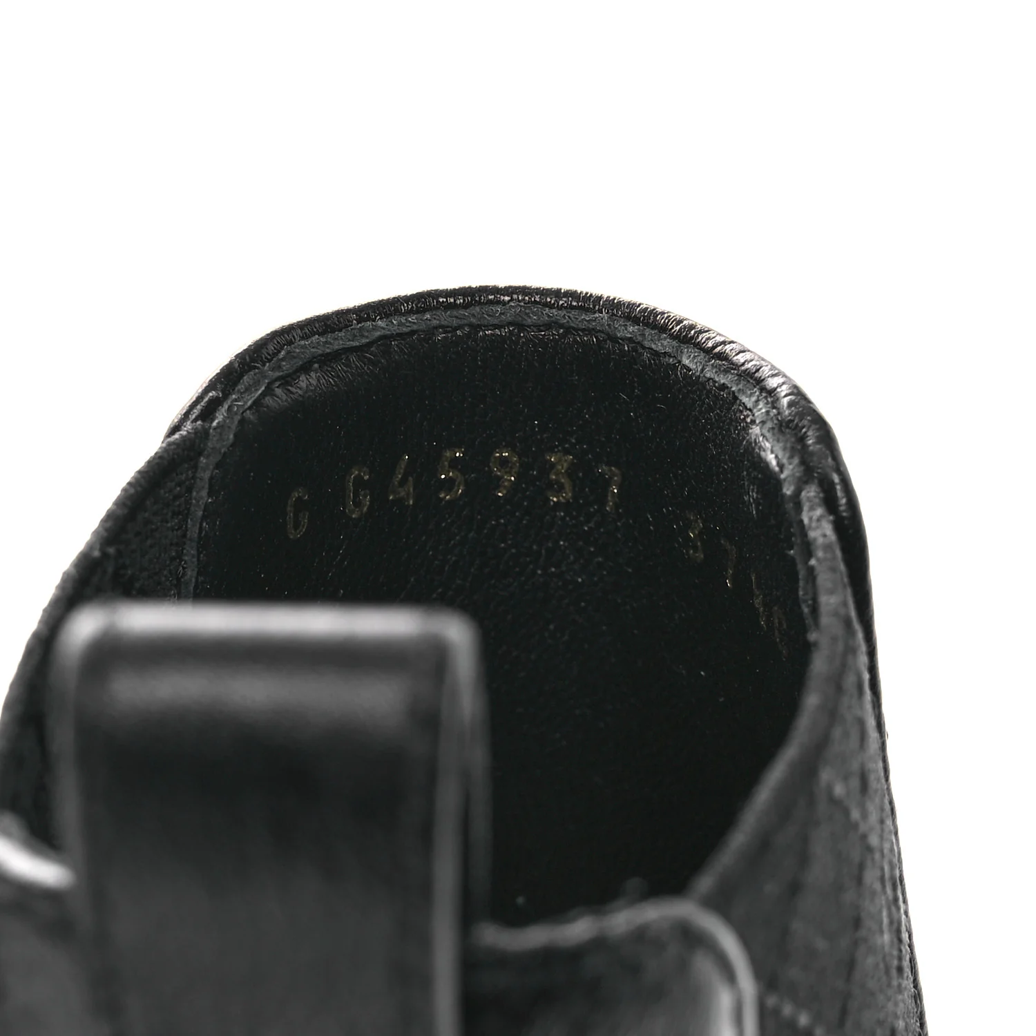 Shiny Grained Calfskin Patent Cap Toe Interlocking CC Short Boots 37.5 Black - Image 10