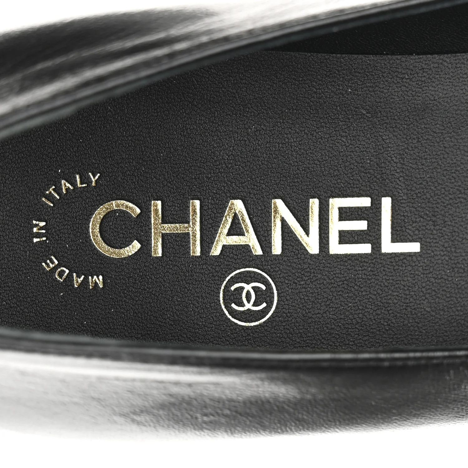 Shiny Lambskin Grosgrain Pearl Mary Jane Flats 40 Black - Image 8