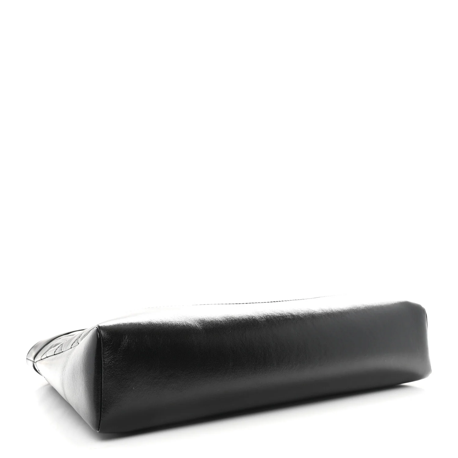 Shiny Lambskin Quilted 31 Shopping Bag Black - Image 4