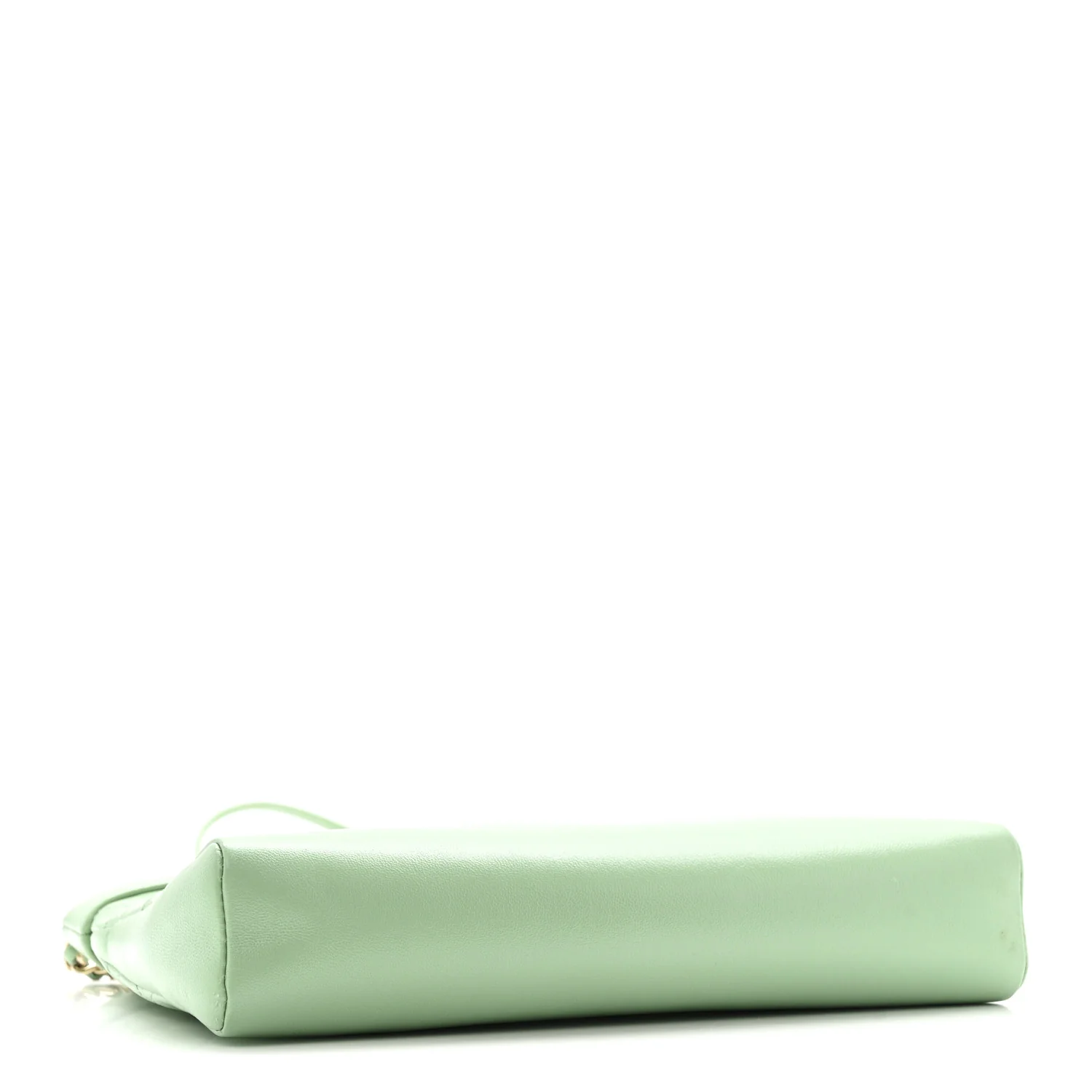 Shiny Lambskin Quilted Mini 31 Shopping Bag Light Green - Image 4