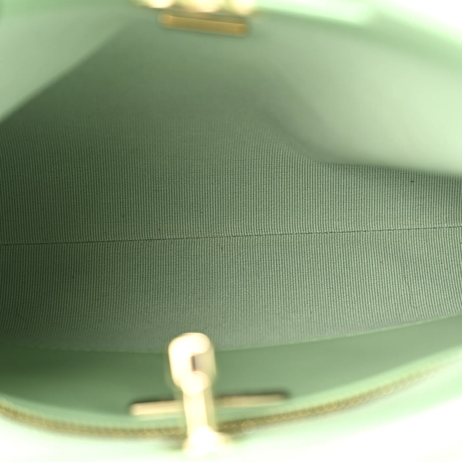 Shiny Lambskin Quilted Mini 31 Shopping Bag Light Green - Image 5