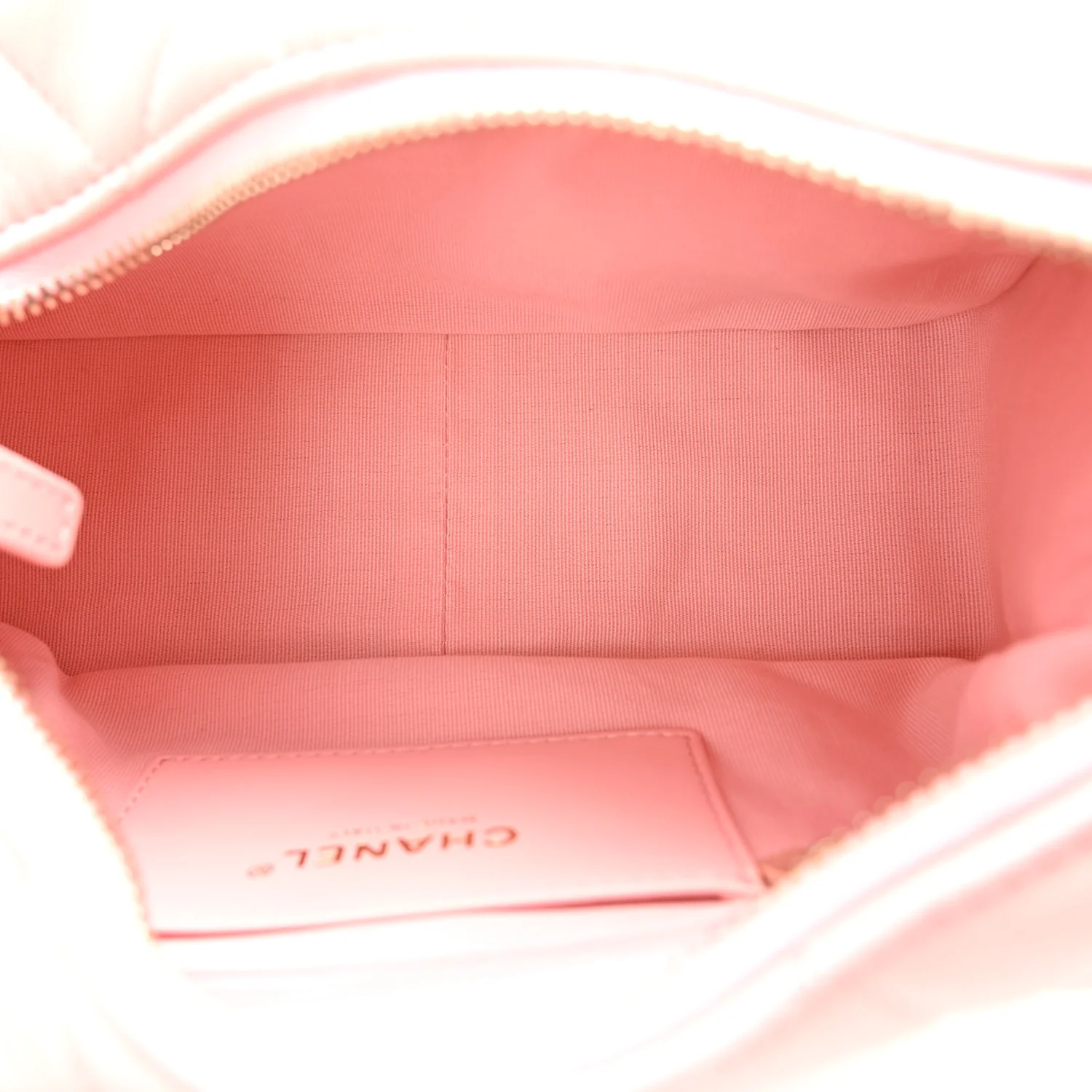 Shiny Lambskin Quilted Trendy Pockets Hobo Light Pink - Image 5