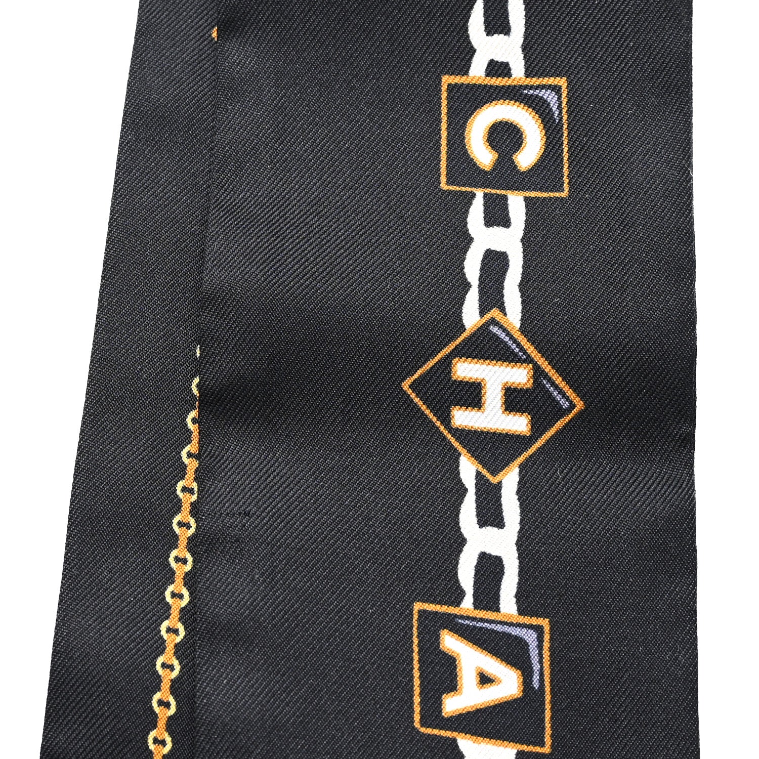 Silk CC Chain Slim Bandeau Black Gold - Image 4