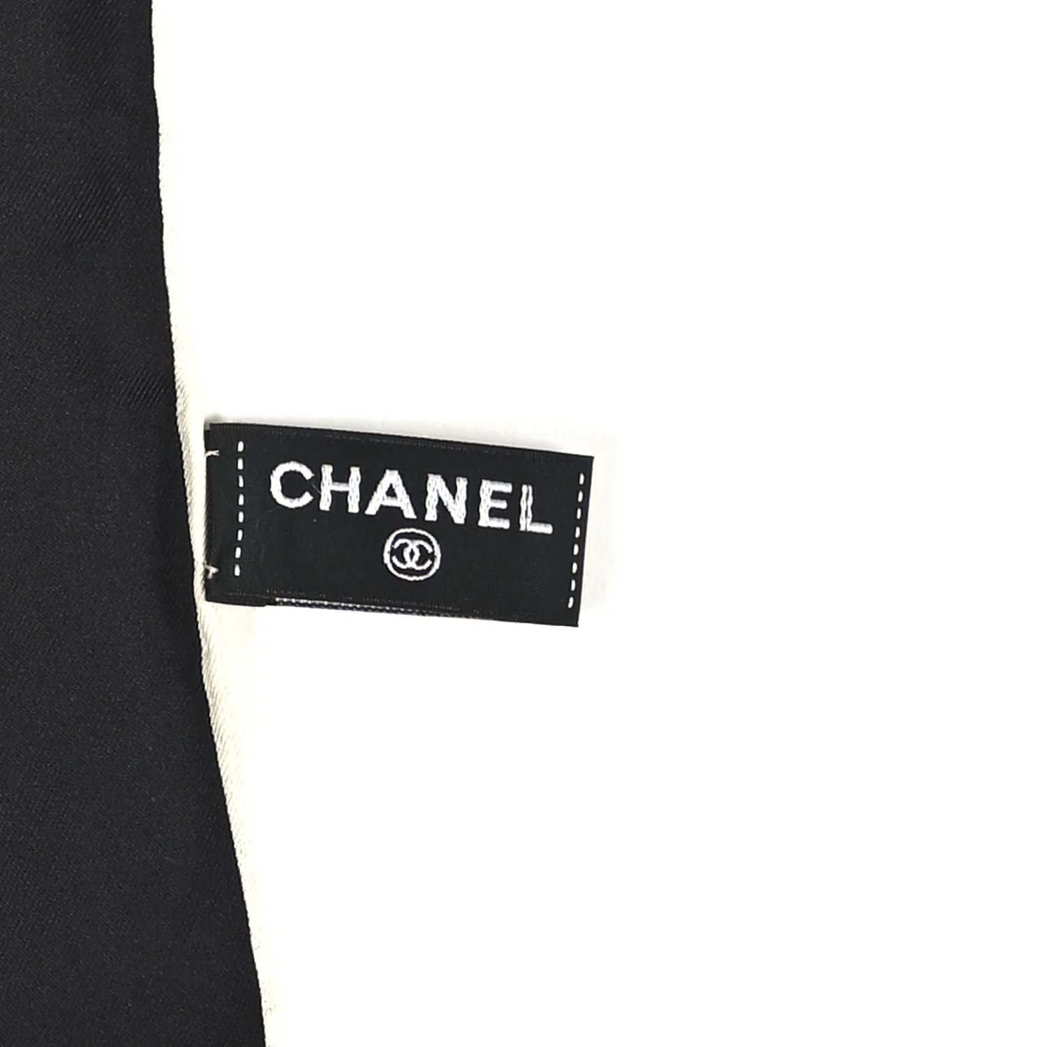 Silk Rue Cambon Print CC Square Scarf Black Multicolor - Image 3