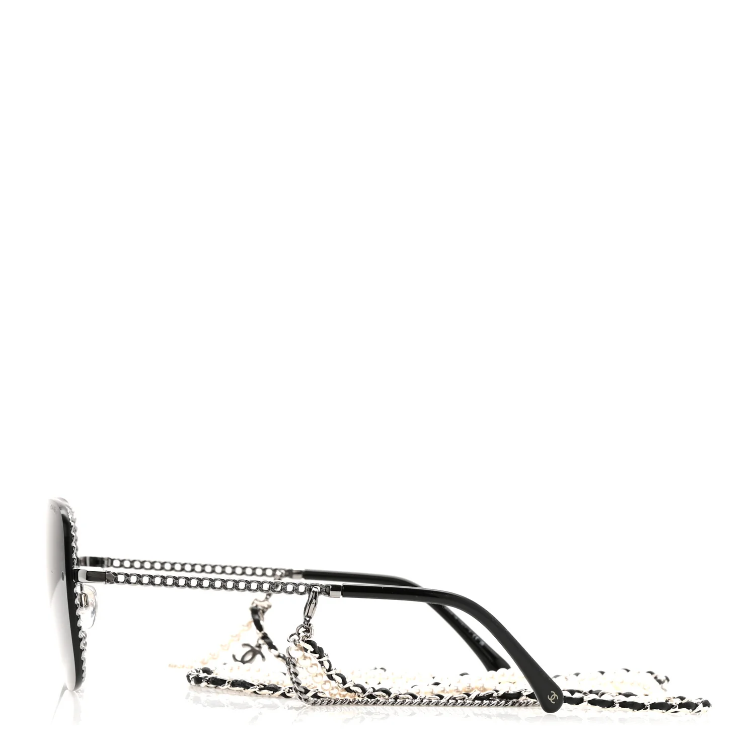Square Chain Sunglasses 4244 Silver - Image 3