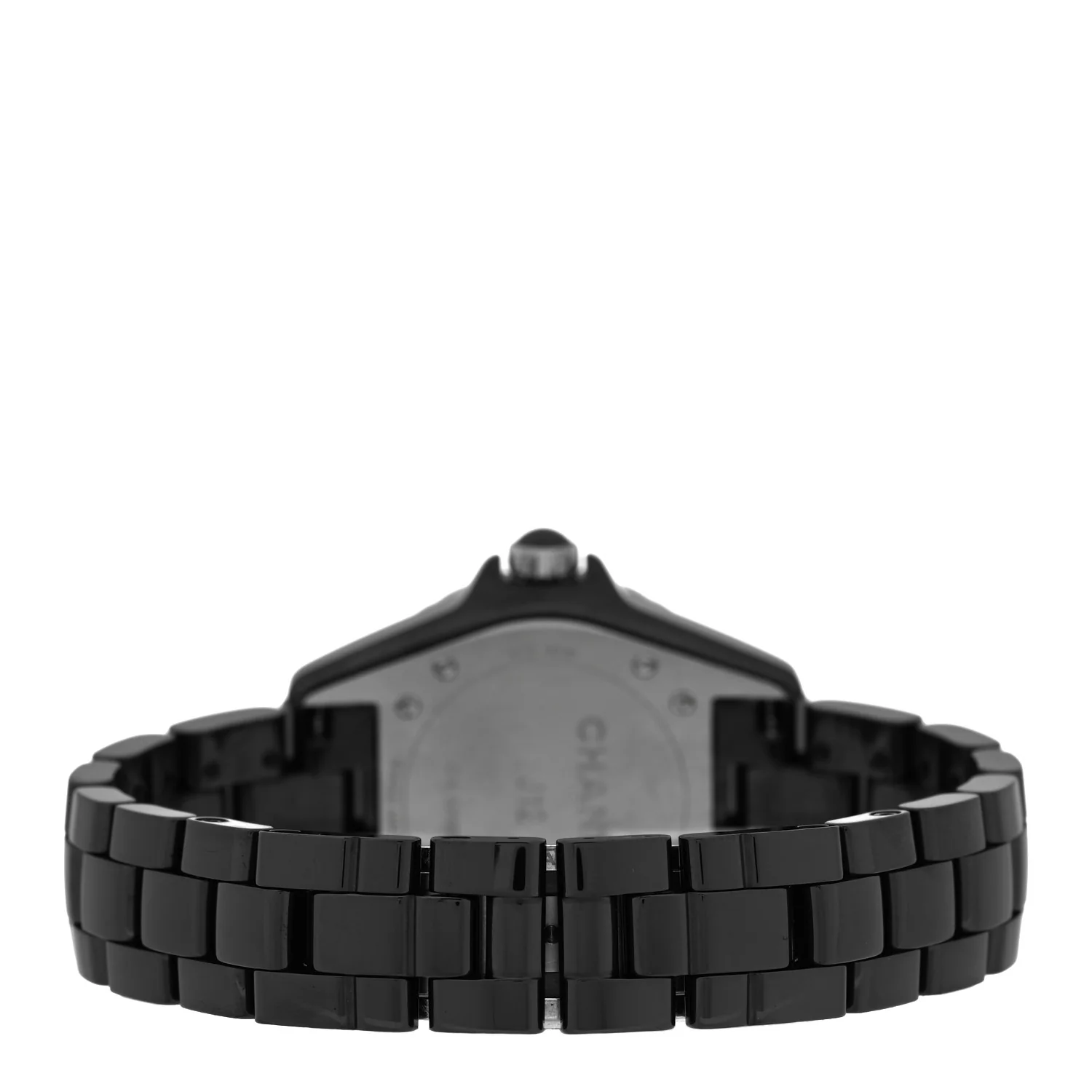Stainless Steel Ceramic Diamond Bezel 33mm J12 Quartz Watch Black - Image 3