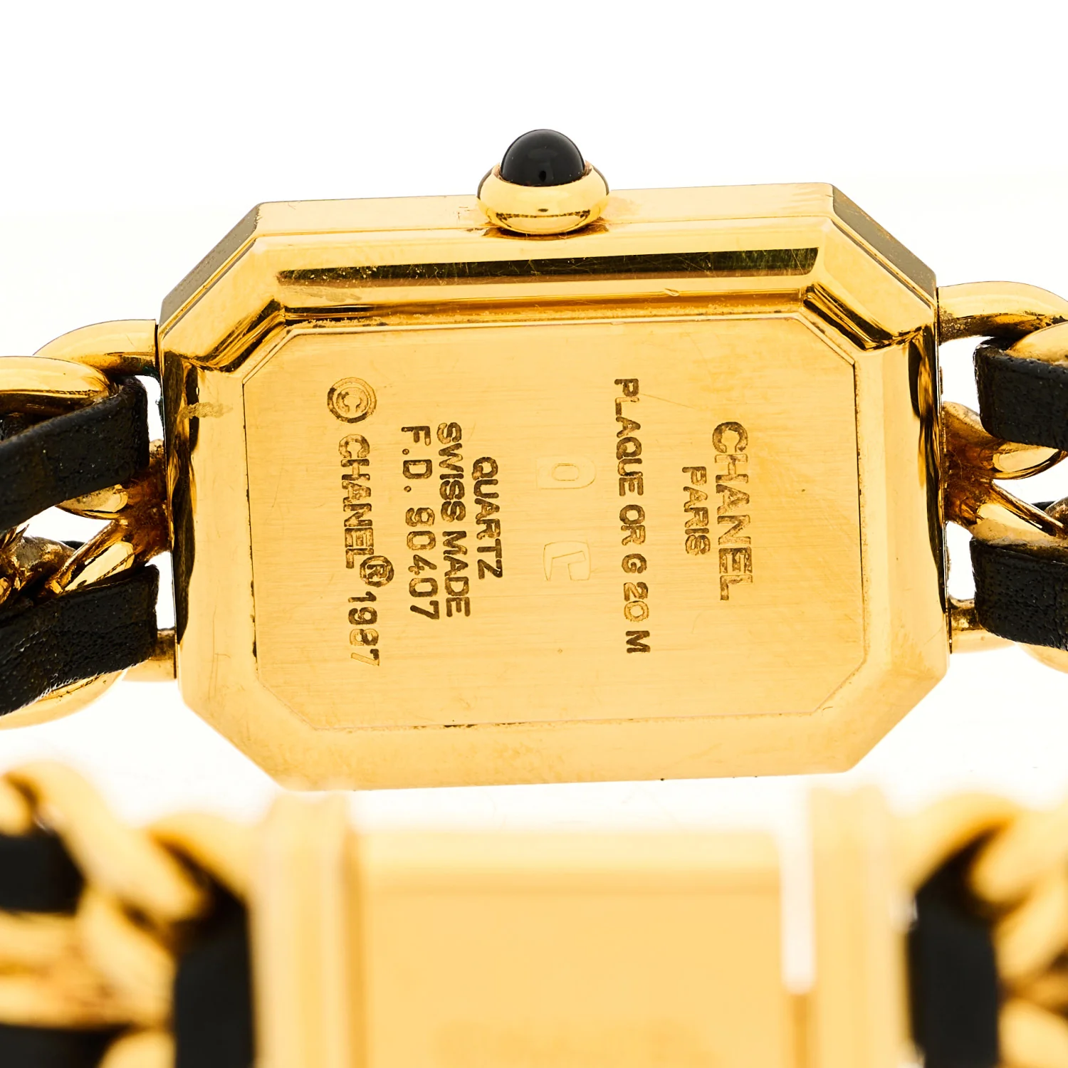 Stainless Steel Lambskin 20mm Chain Premiere Quartz Watch Gold M - Image 4