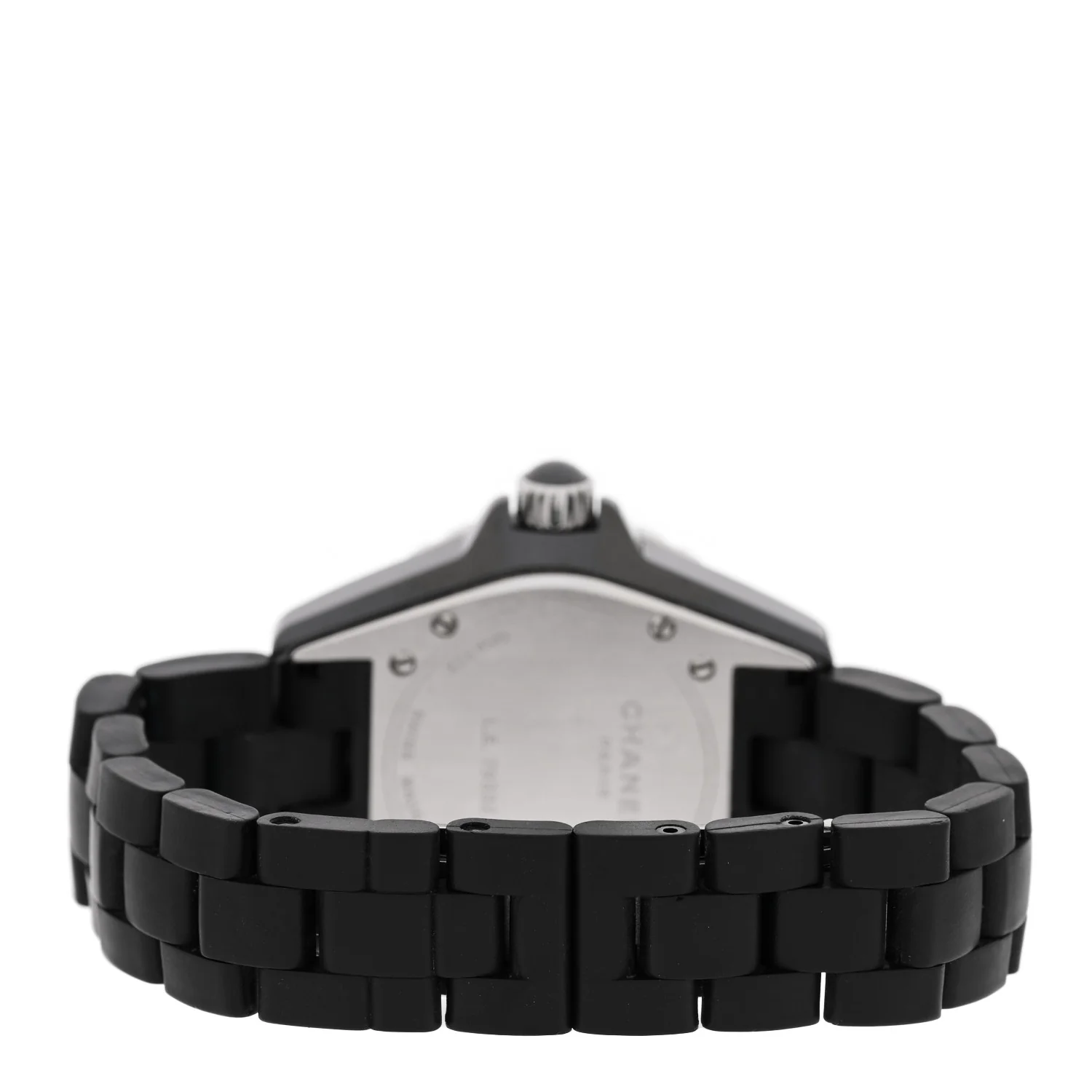Stainless Steel Matte Ceramic 33mm J12 Quartz Watch Black - Image 3