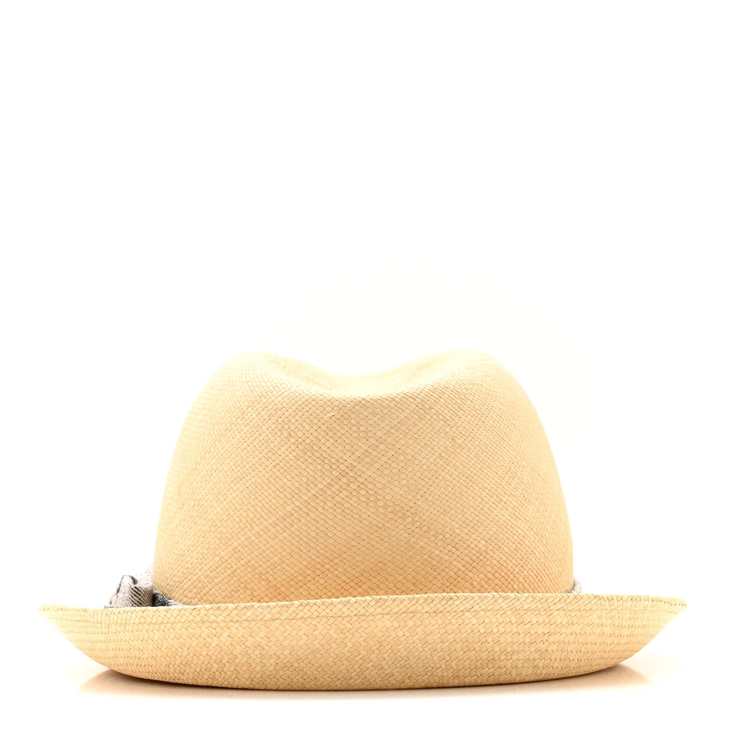 Straw CC Fedora Hat S Beige - Image 6