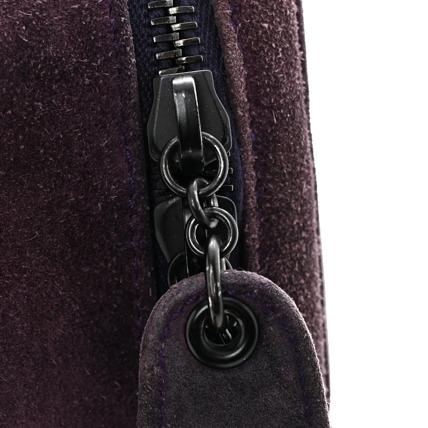Suede CC Handbag Purple - Image 14