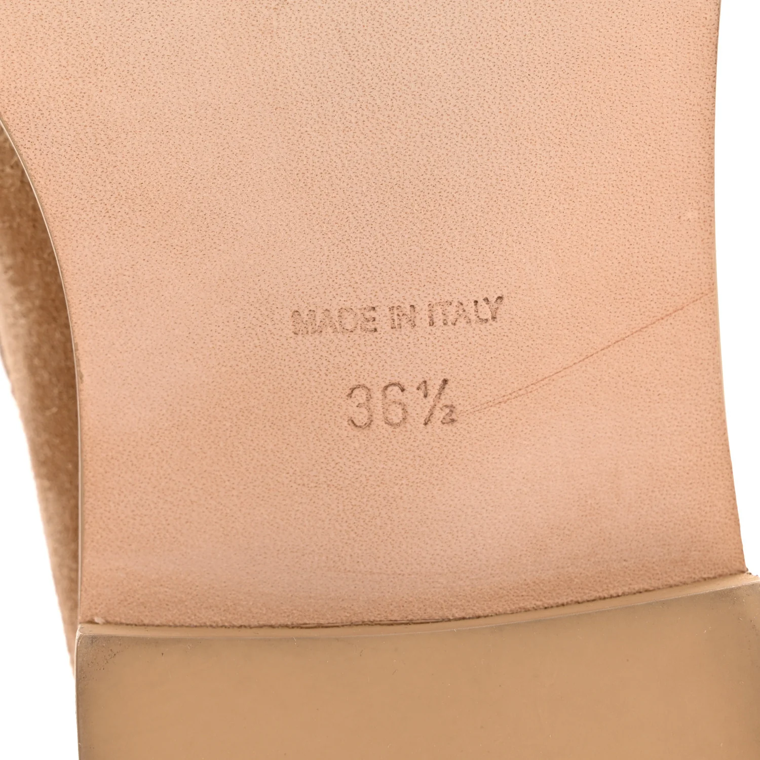 Suede CC Loafers 36.5 Dark Beige - Image 7