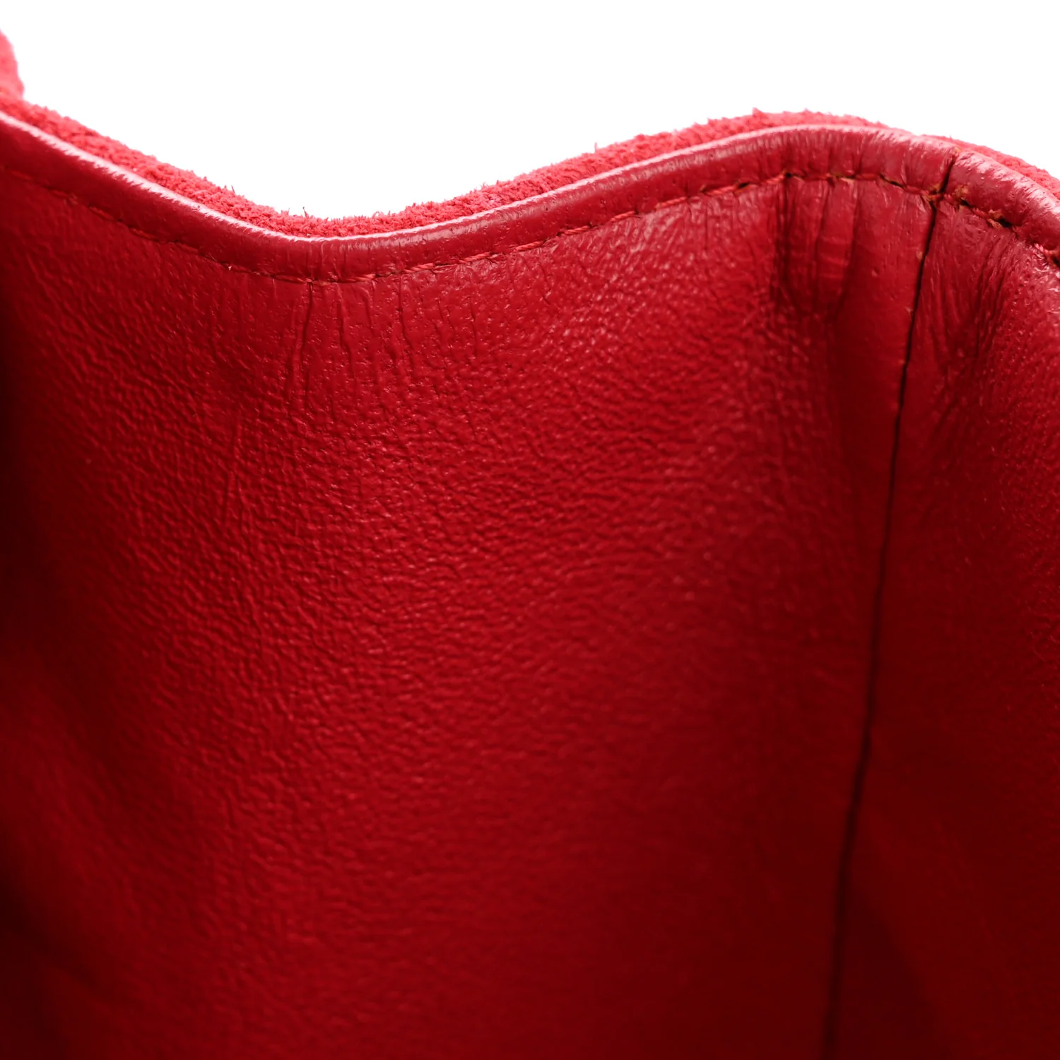 Suede Lambskin Scallop Quilted Mini Pagoda Flap Pink - Image 12
