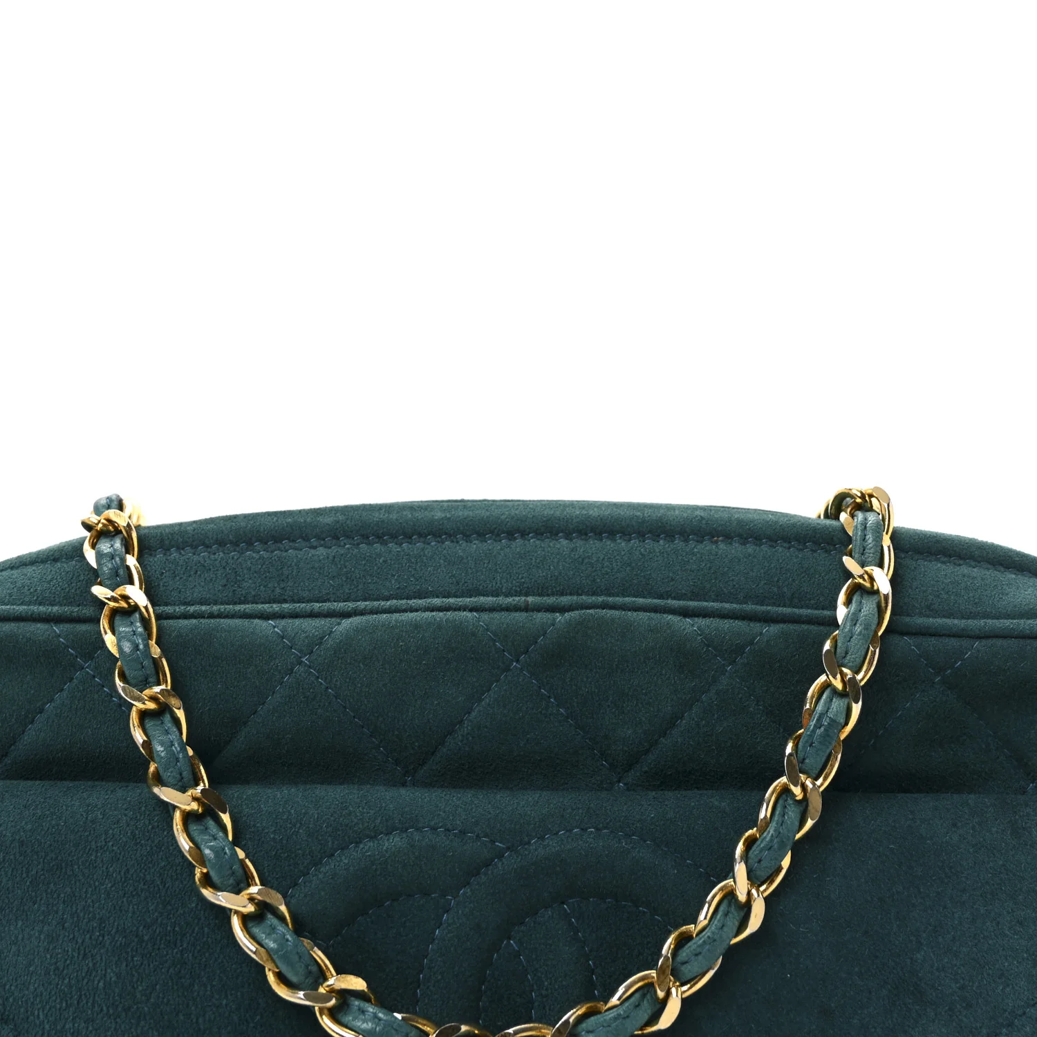 Suede Quilted CC Tassel Camera Bag Blue - Image 8