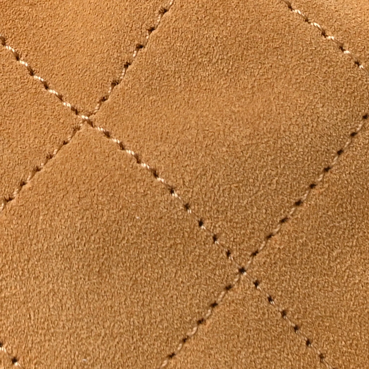 Suede Quilted Medium Chanel 25 Handbag Beige - Image 9