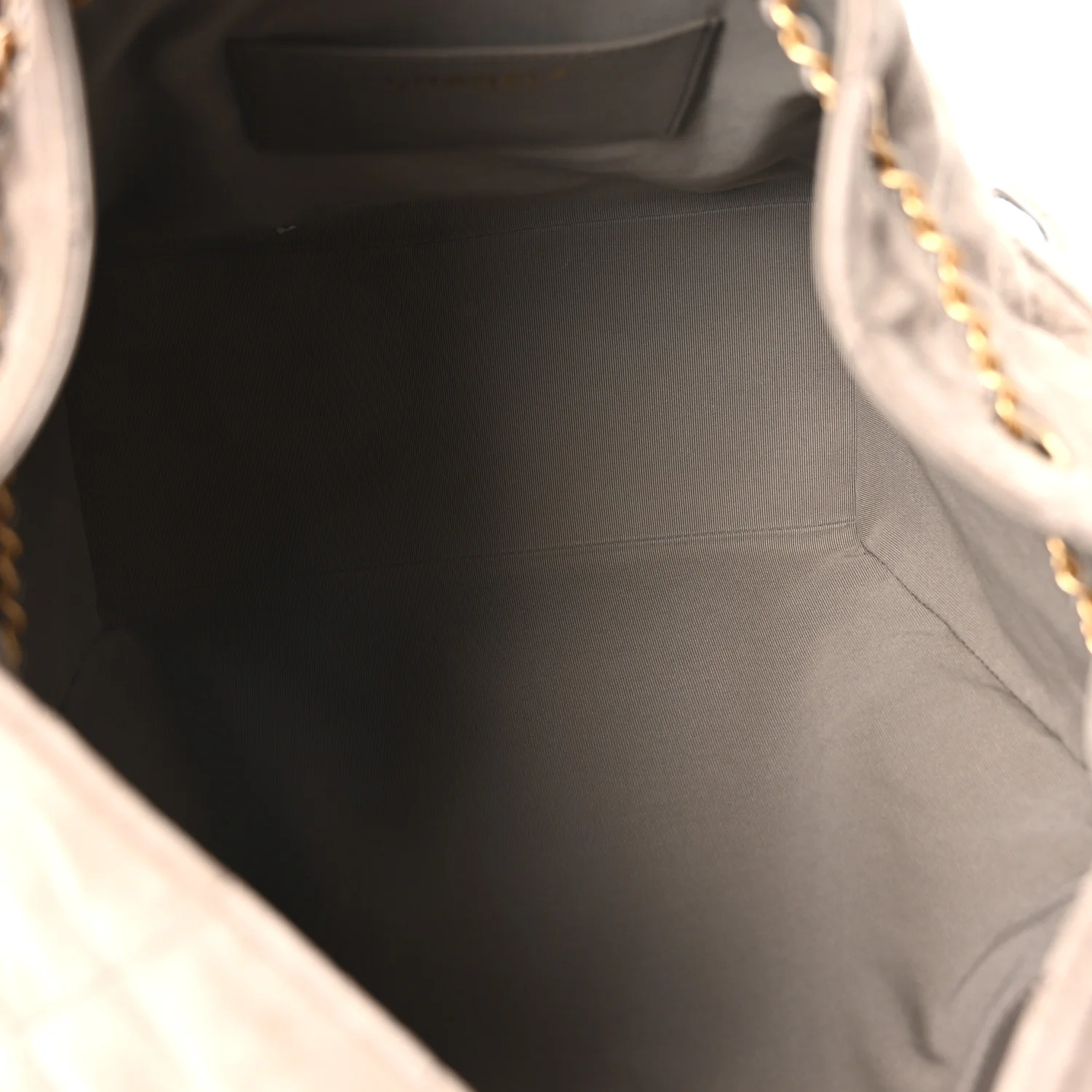 Suede Quilted Medium Chanel 25 Handbag Dark Grey - Image 5