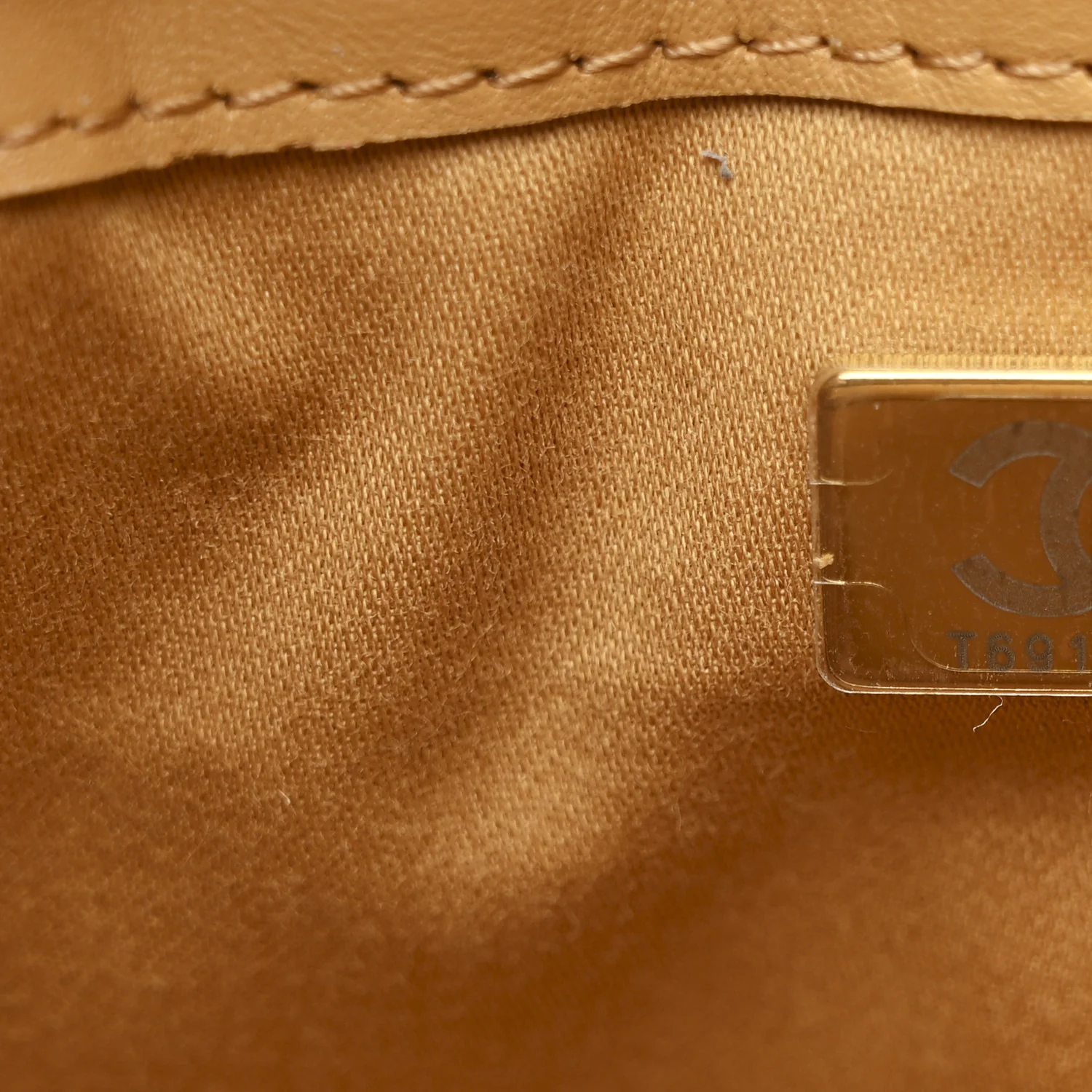 Suede Quilted Mini Chanel 25 Handbag Beige - Image 7