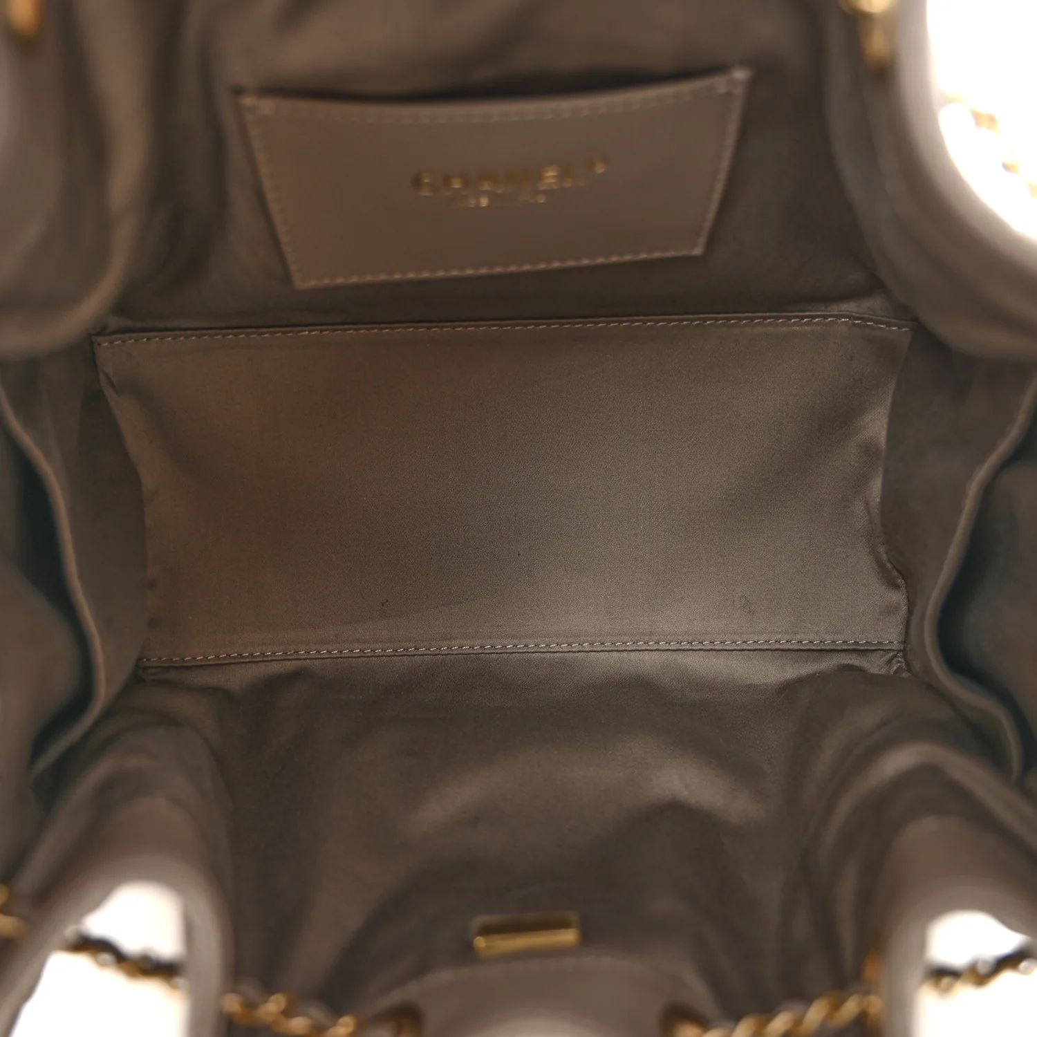 Suede Quilted Small Chanel 25 Handbag Dark Grey - Image 5