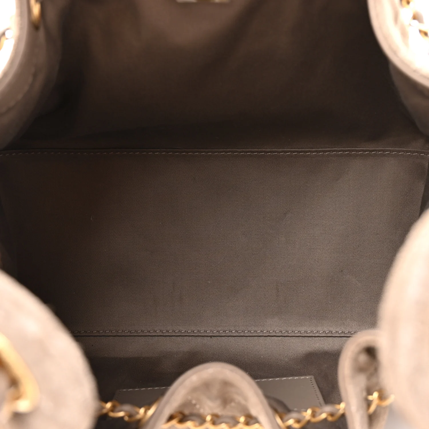 Suede Quilted Small Chanel 25 Handbag Dark Grey - Image 5