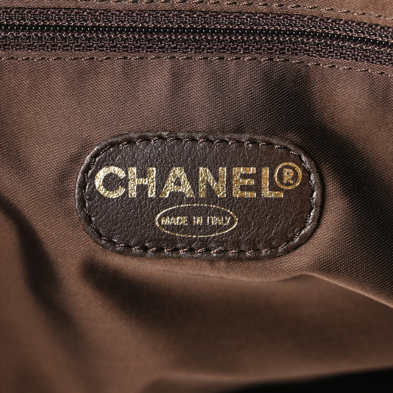 Suede Shopping Chain Tote Brown - Image 6
