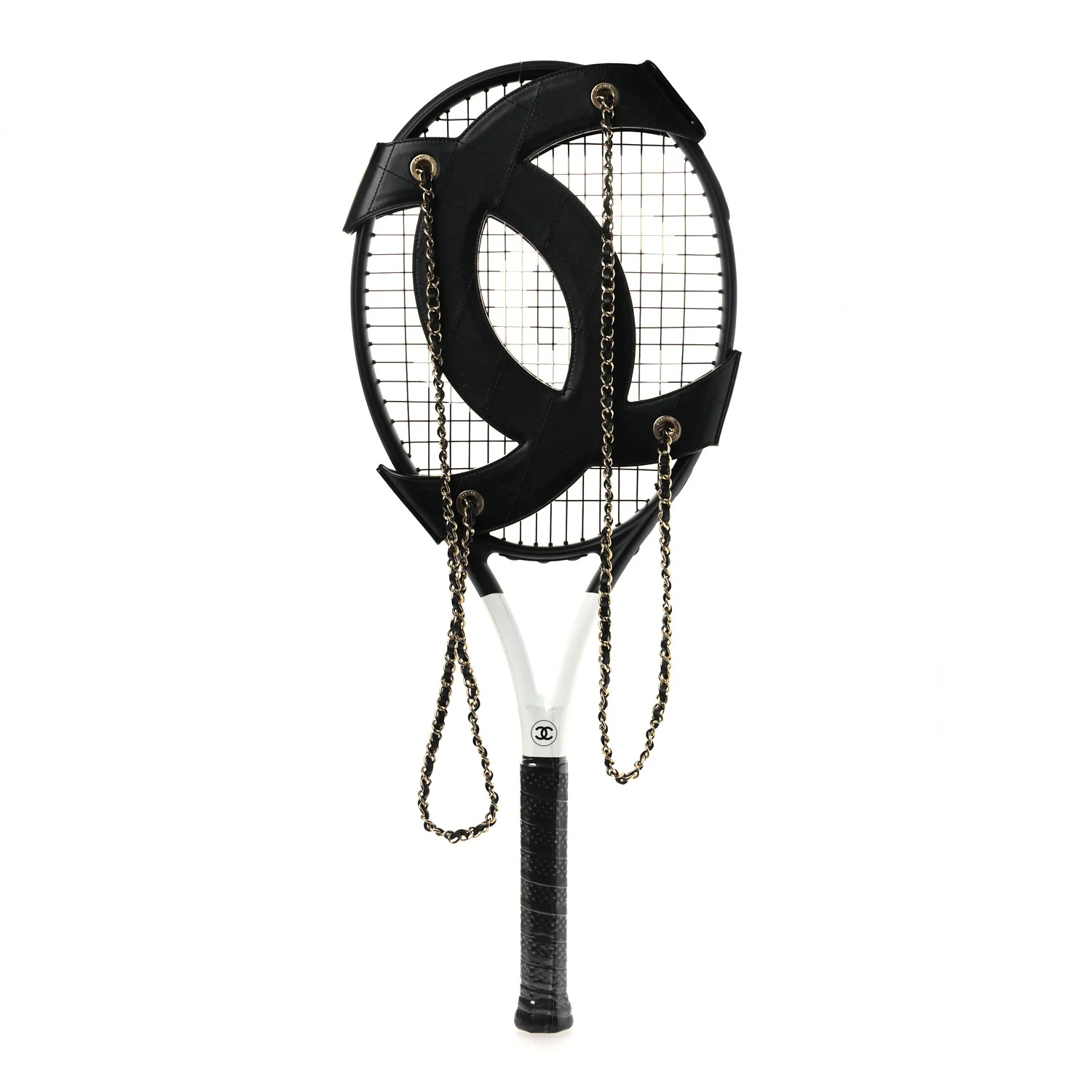 Tennis Racquet With Back Holster Black