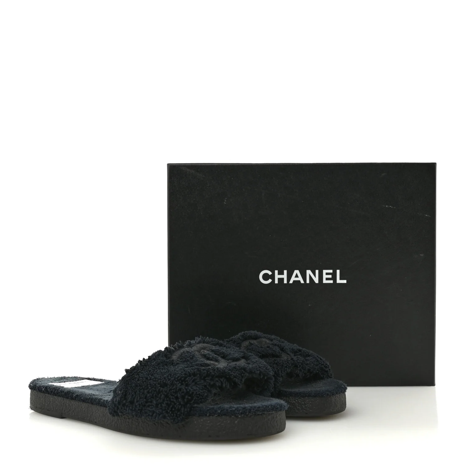 Terry CC Flat Mules Sandals 40 Black - Image 11