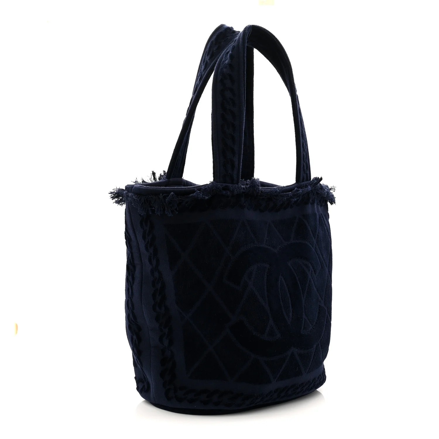 Terry Cotton CC Beach Tote Towel Set Blue - Image 4