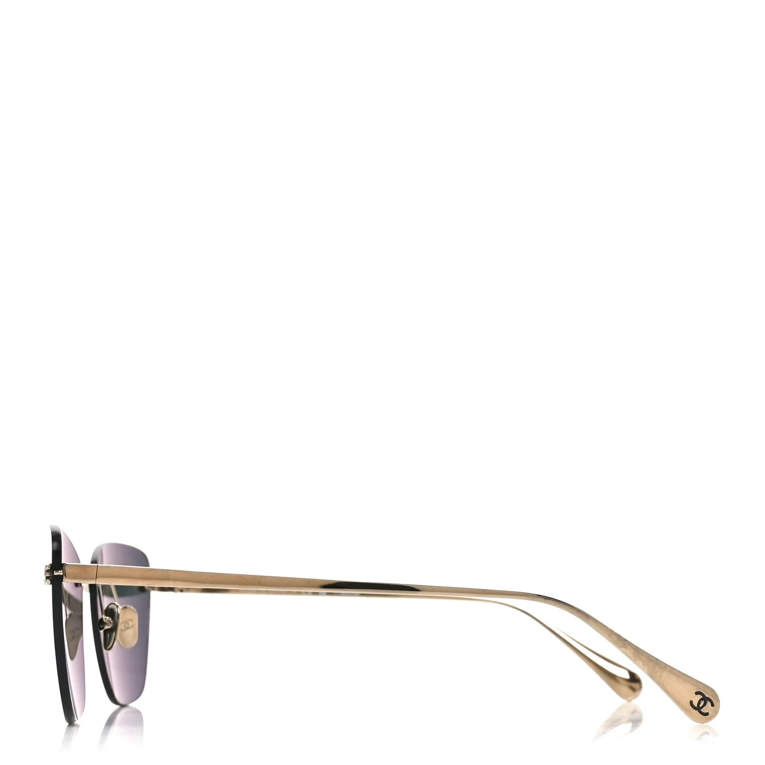 Titanium Cat Eye CC Sunglasses 4286-T Black - Image 3