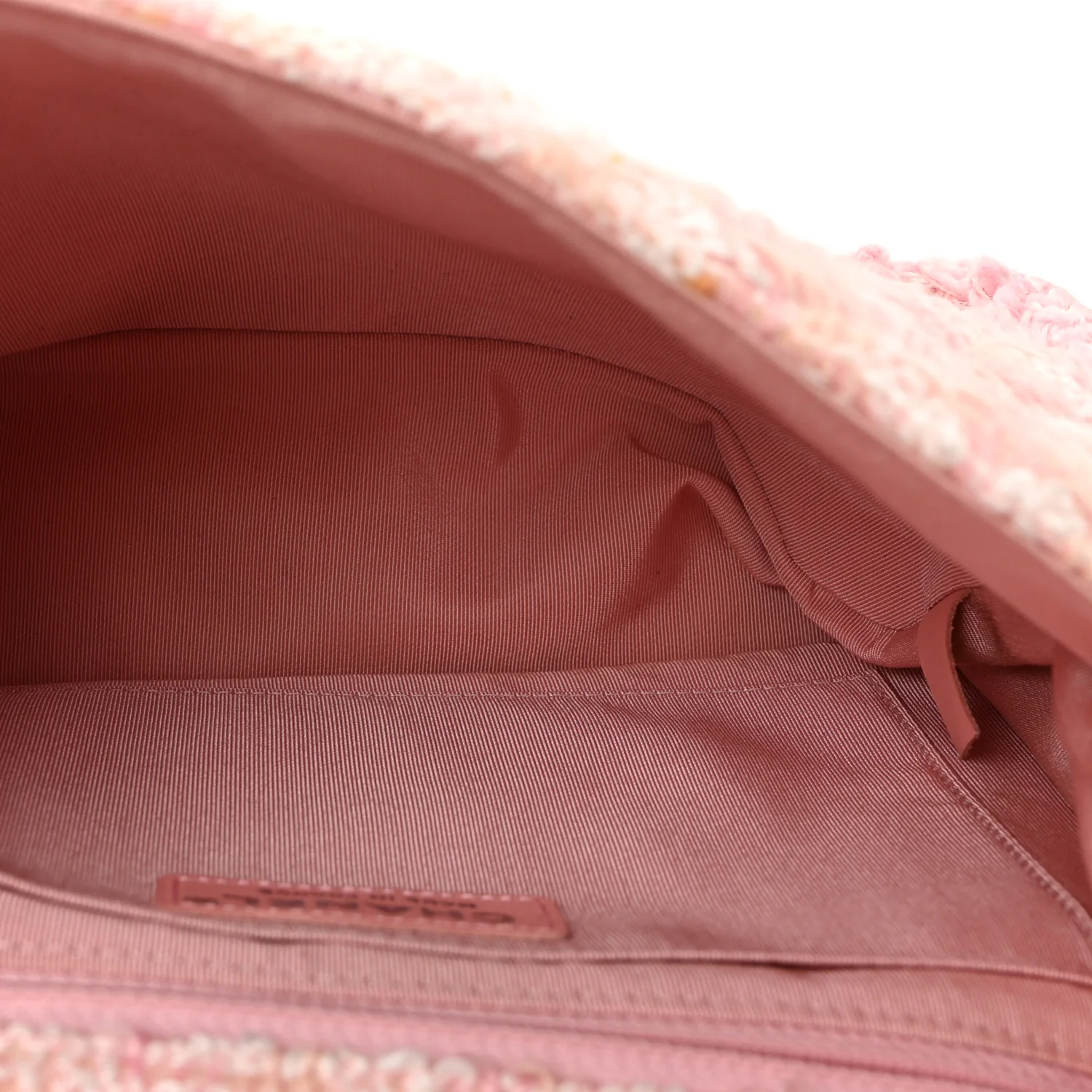 Tweed Braid Mini Reissue Square Flap Pink White - Image 5