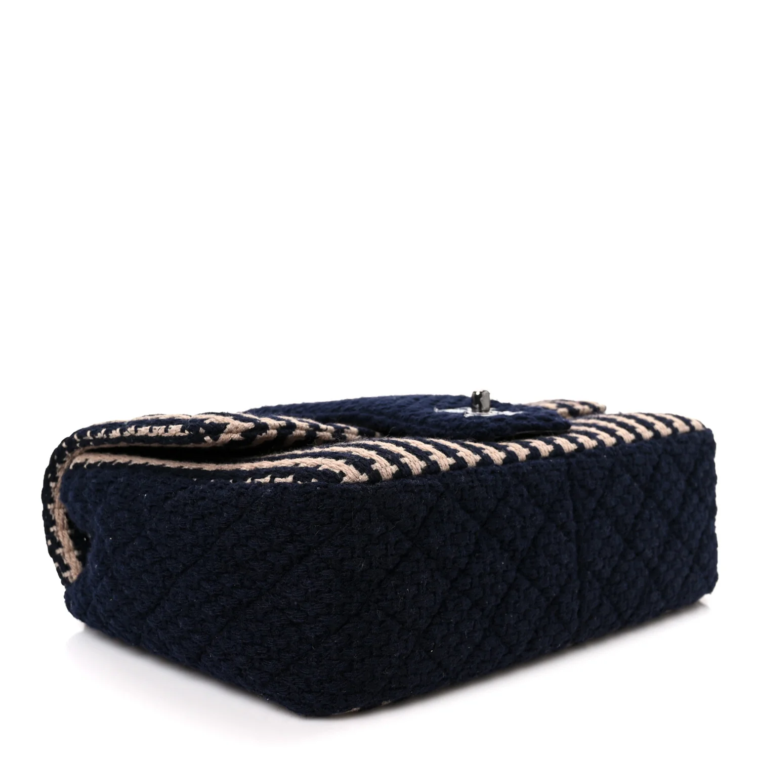 Tweed Medium Elementary Chic Flap Blue Beige - Image 4
