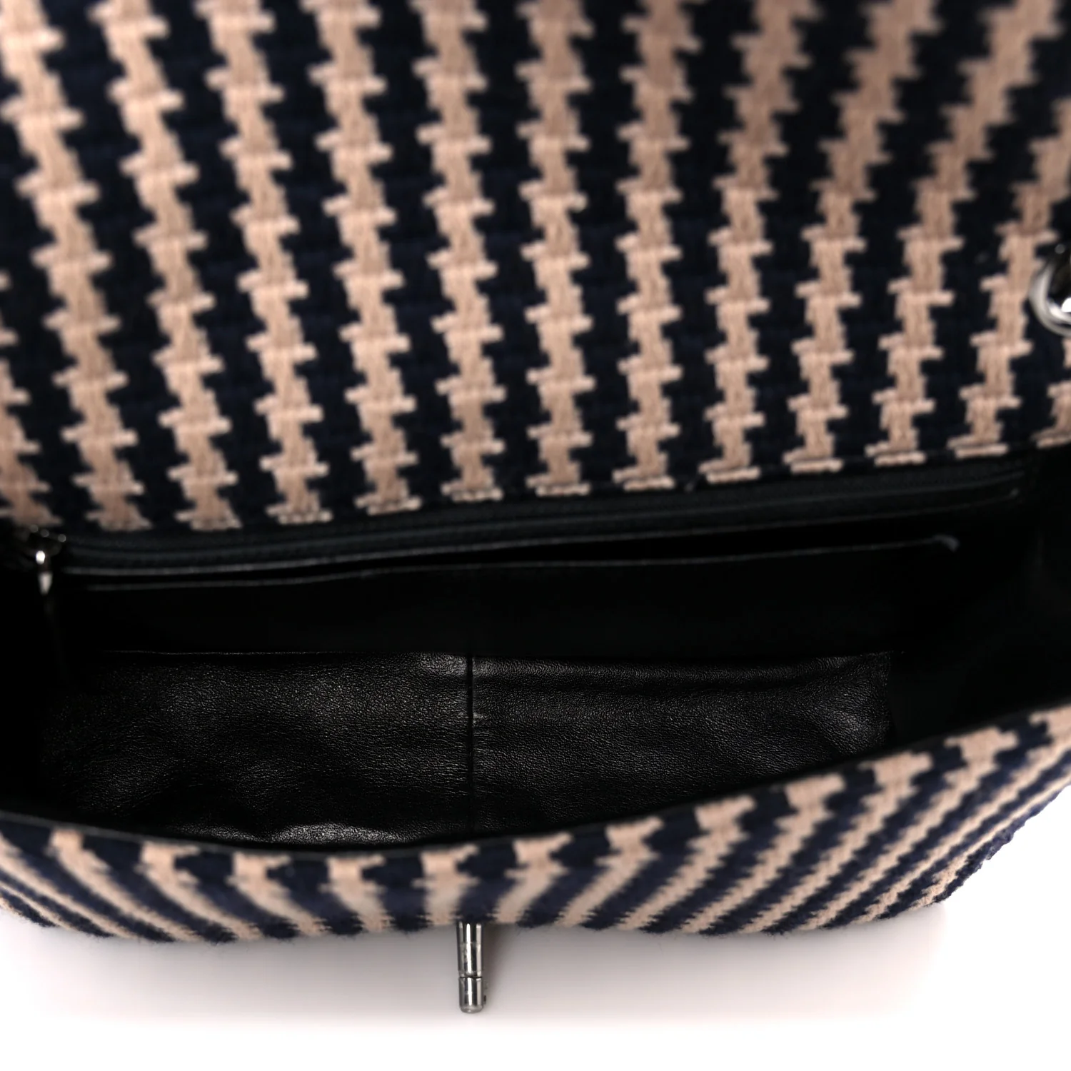 Tweed Medium Elementary Chic Flap Blue Beige - Image 5