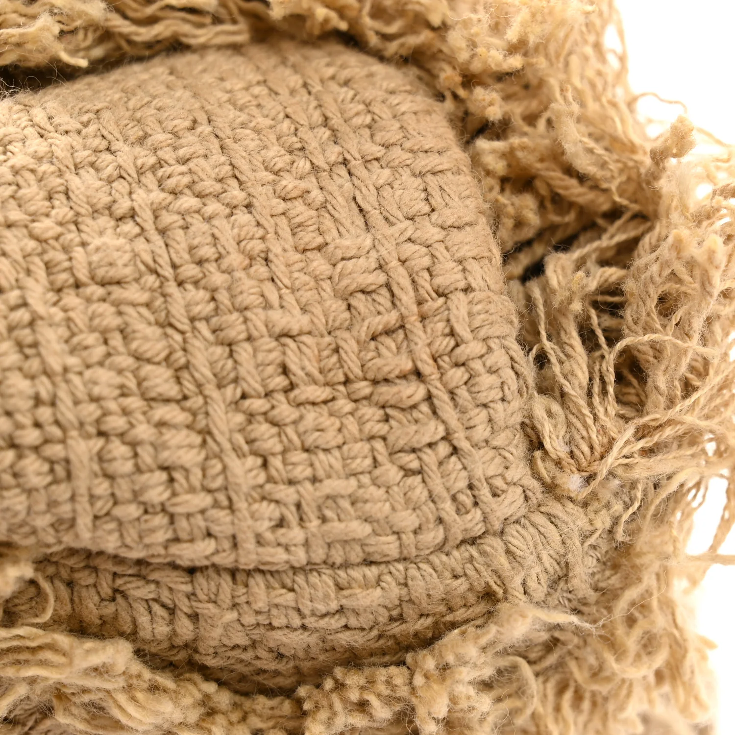 Tweed Nature Medium Single Flap Dark Beige - Image 22