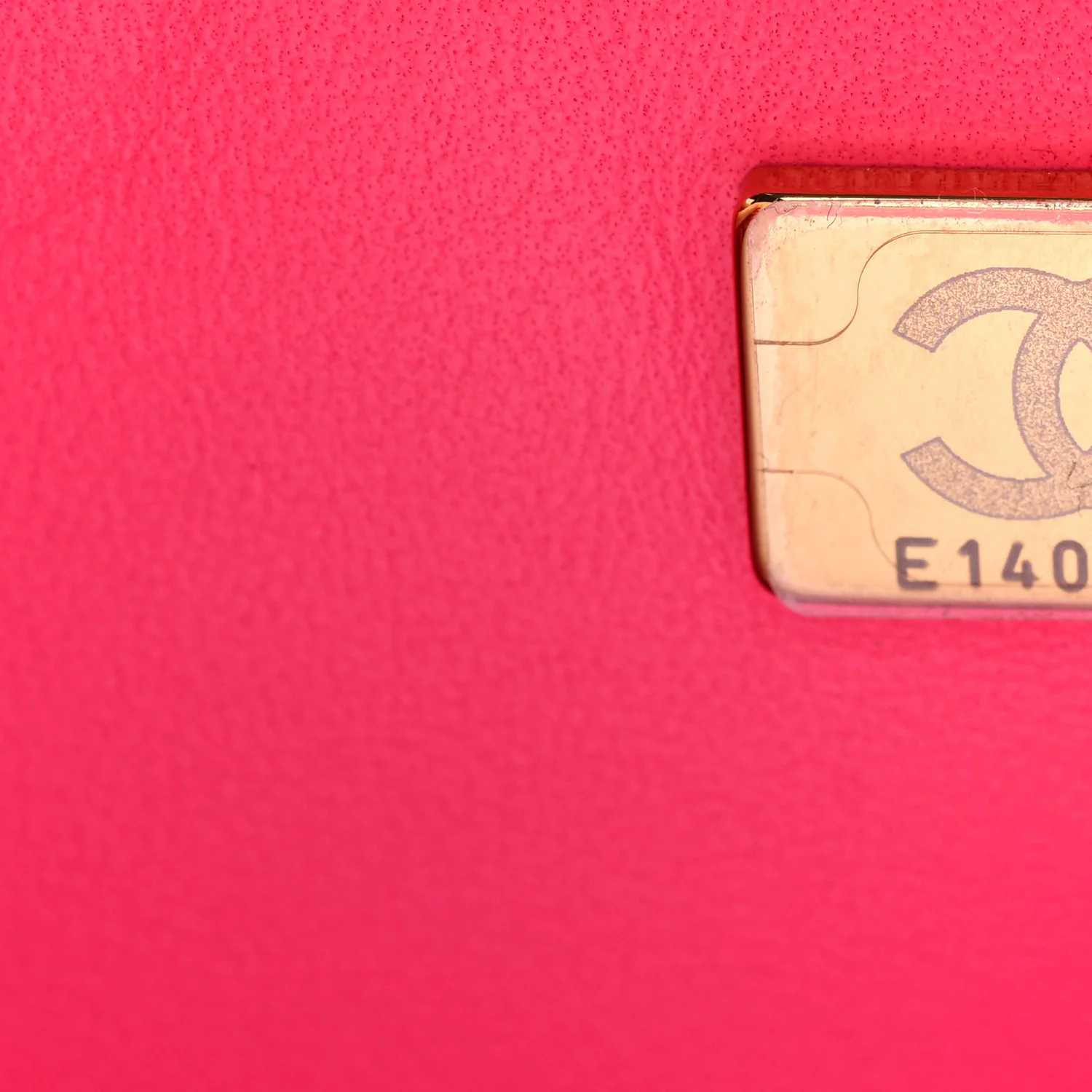 Tweed Quilted Enamel CC Logo Mini Rectangular Flap Pink Multicolor - Image 7