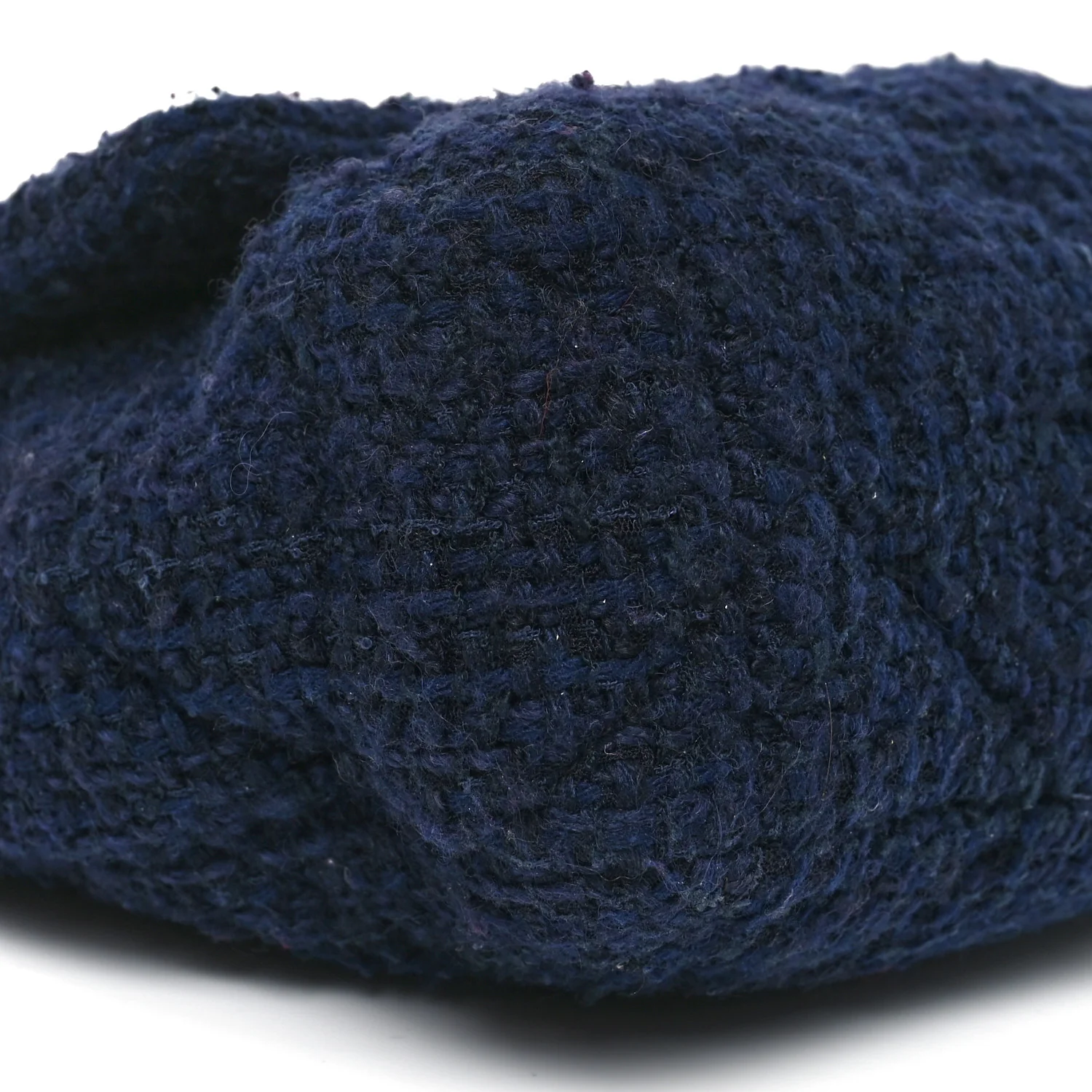 Tweed Quilted Large Chanel 19 Flap Navy Blue - Image 9