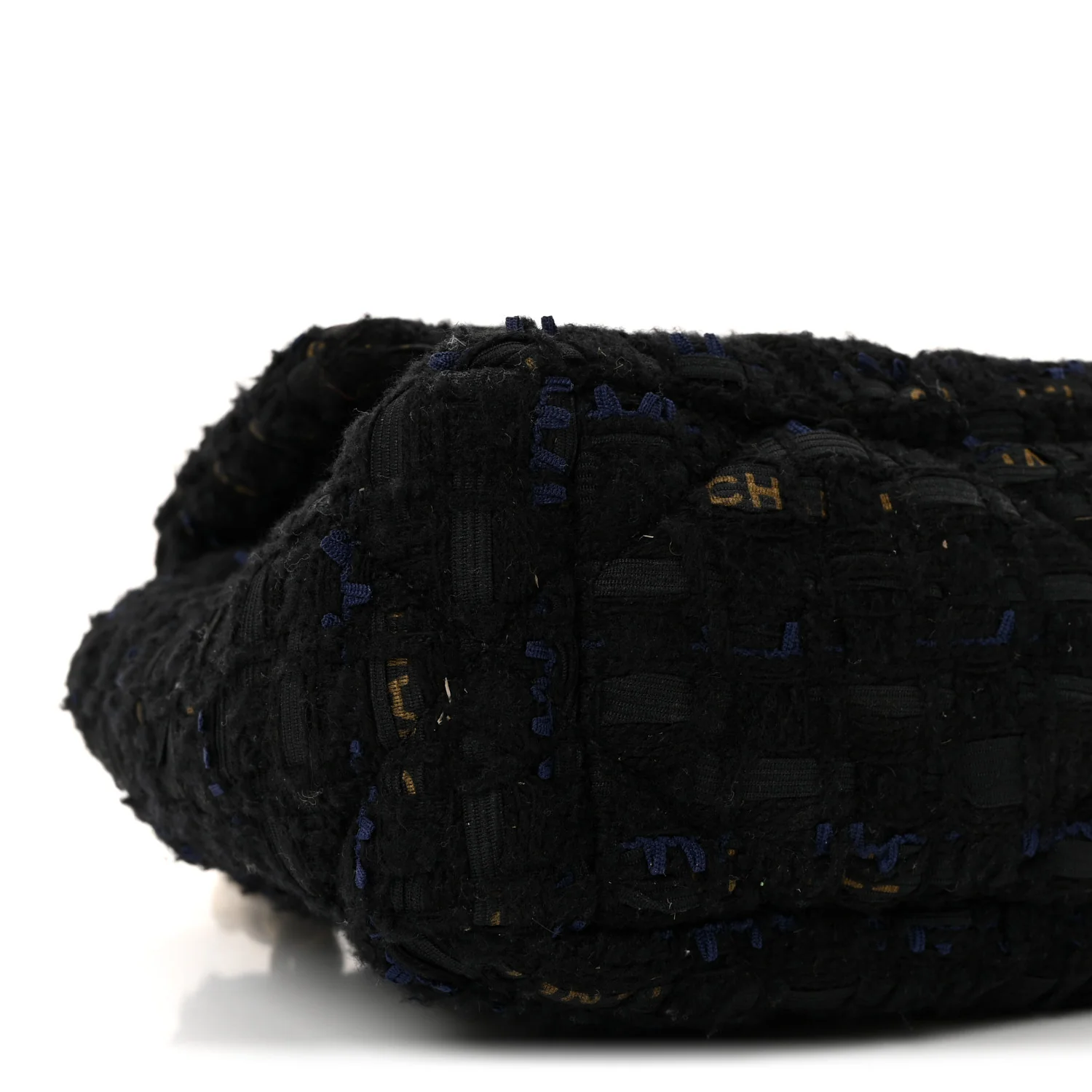 Tweed Quilted Medium Chanel 19 Flap Navy Blue Black - Image 9