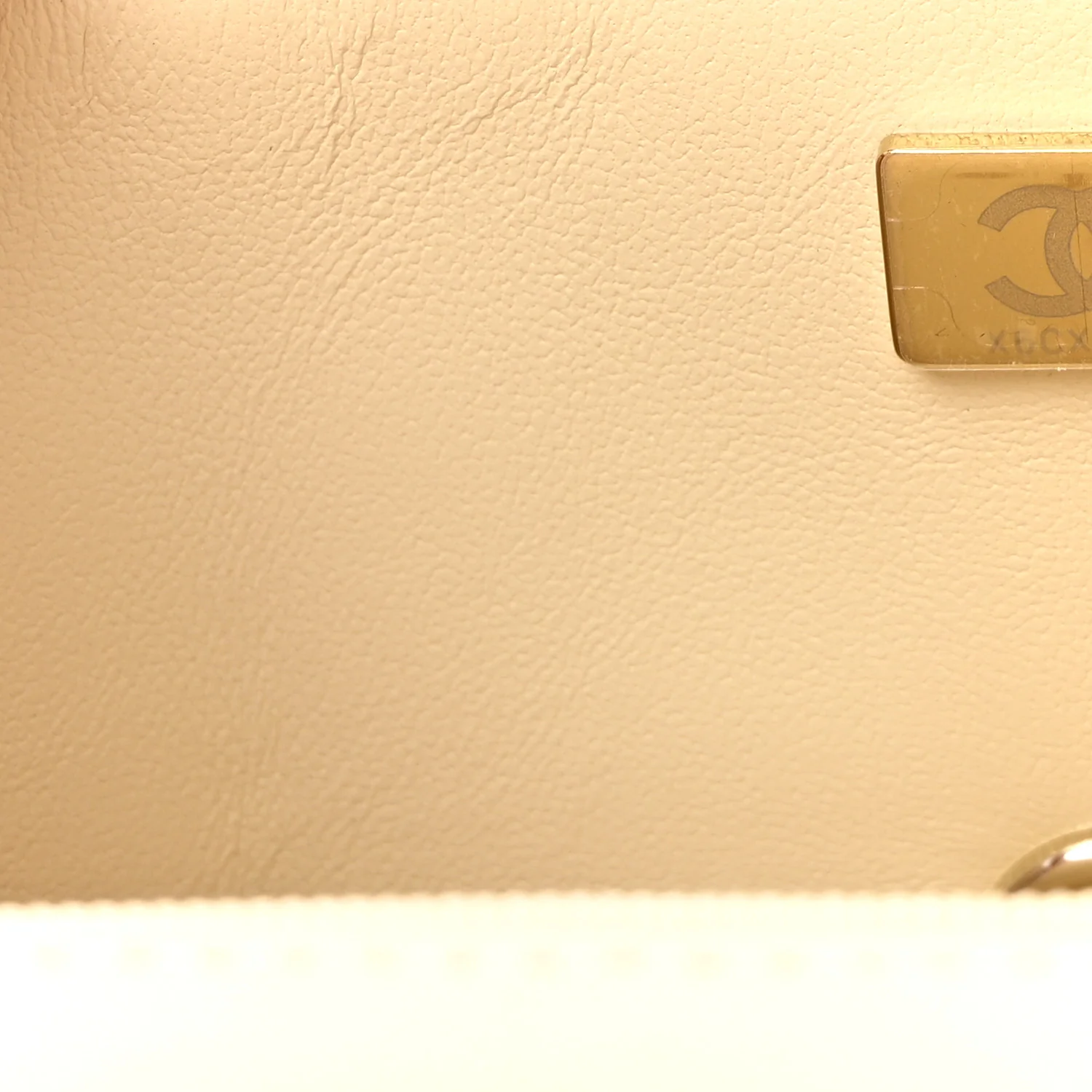 Tweed Quilted Mini Rectangular Flap Off White - Image 7