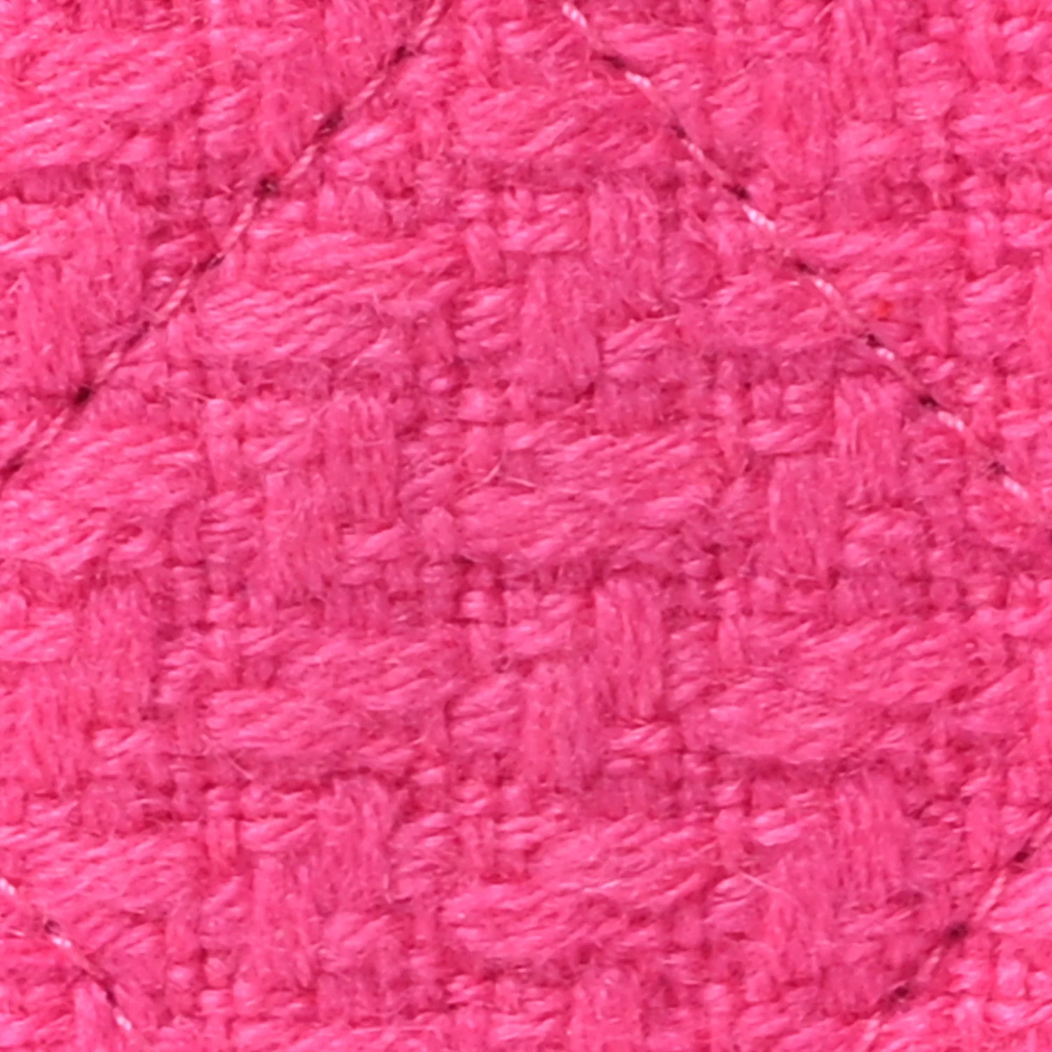 Tweed Quilted Small Vanity Case Fuchsia - Image 8