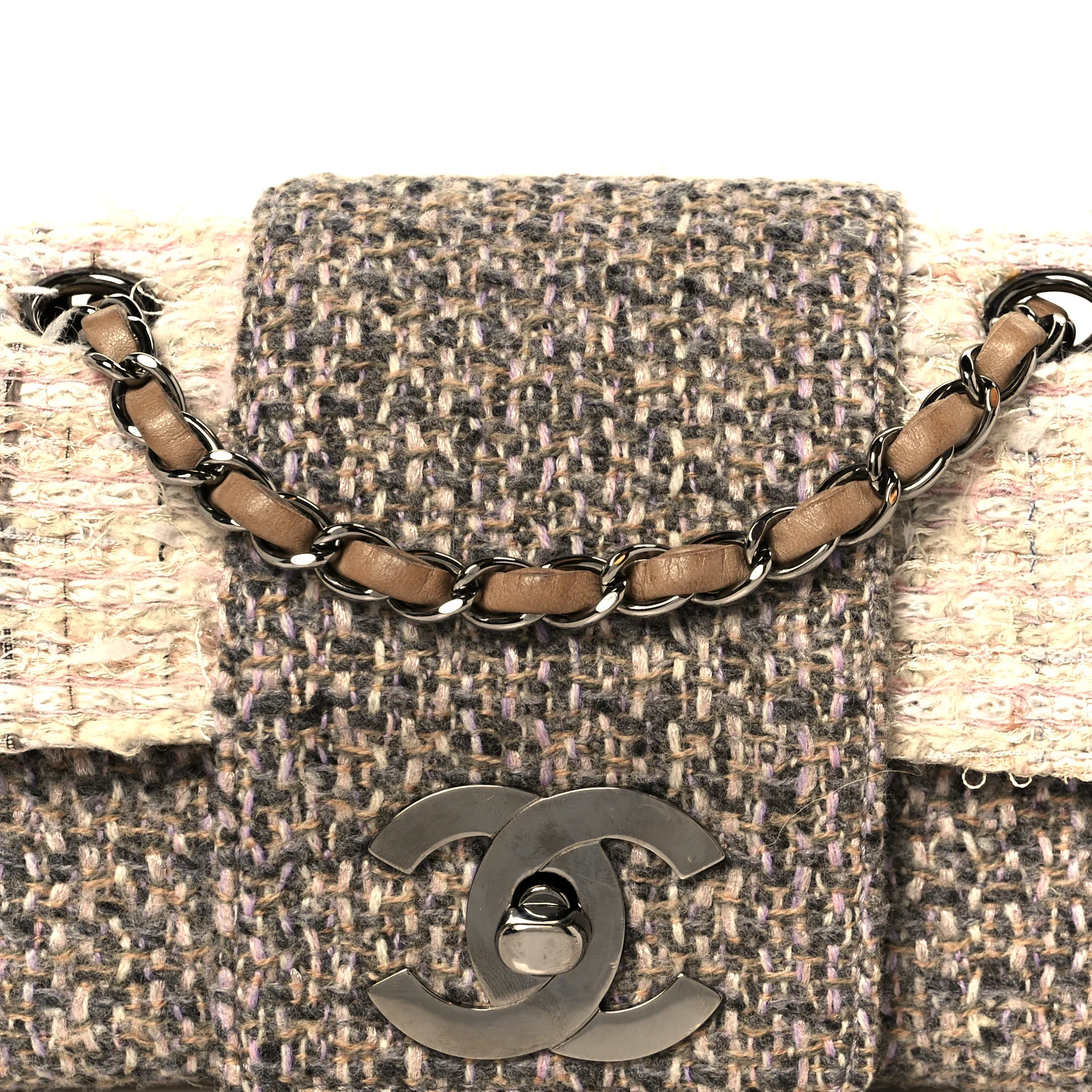 Tweed Small Fantasy Flap Grey - Image 10