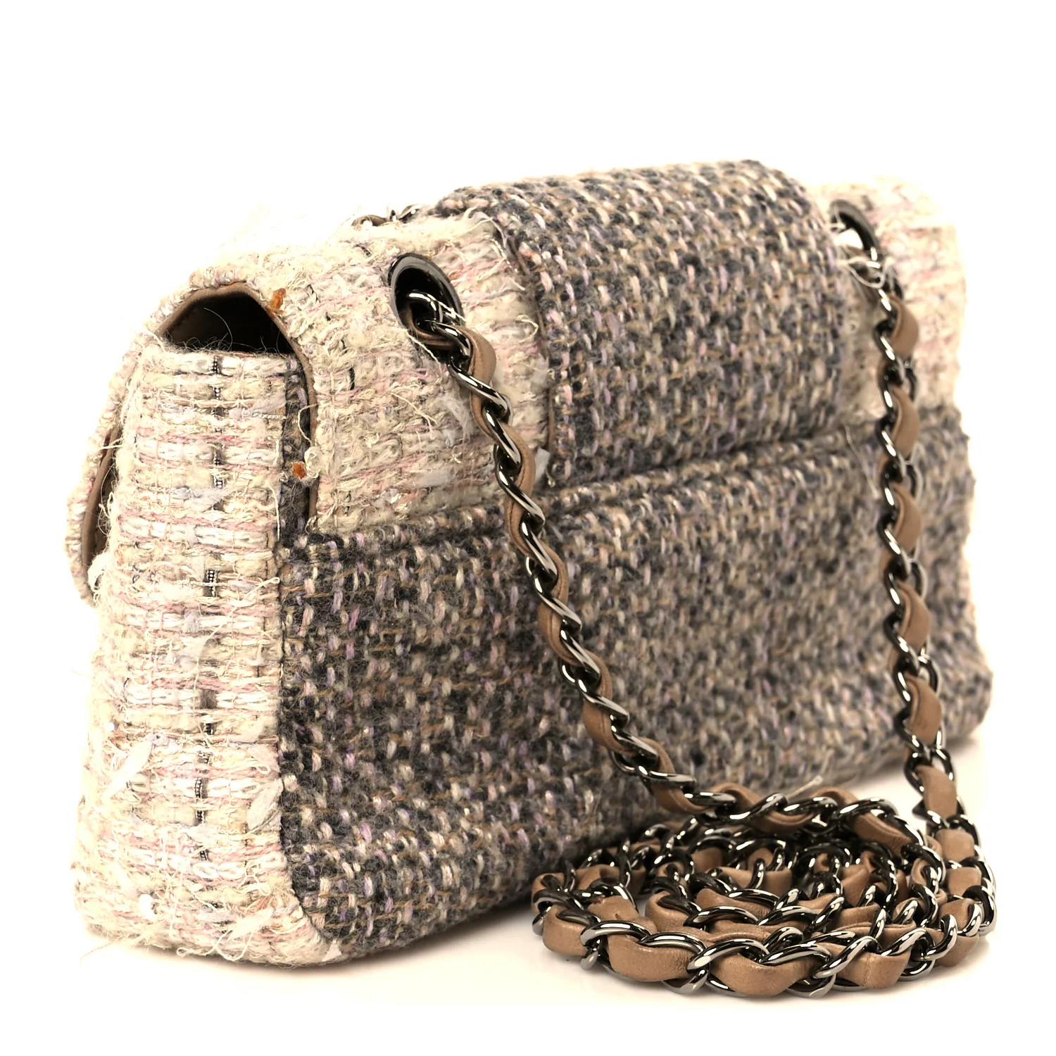 Tweed Small Fantasy Flap Grey - Image 3