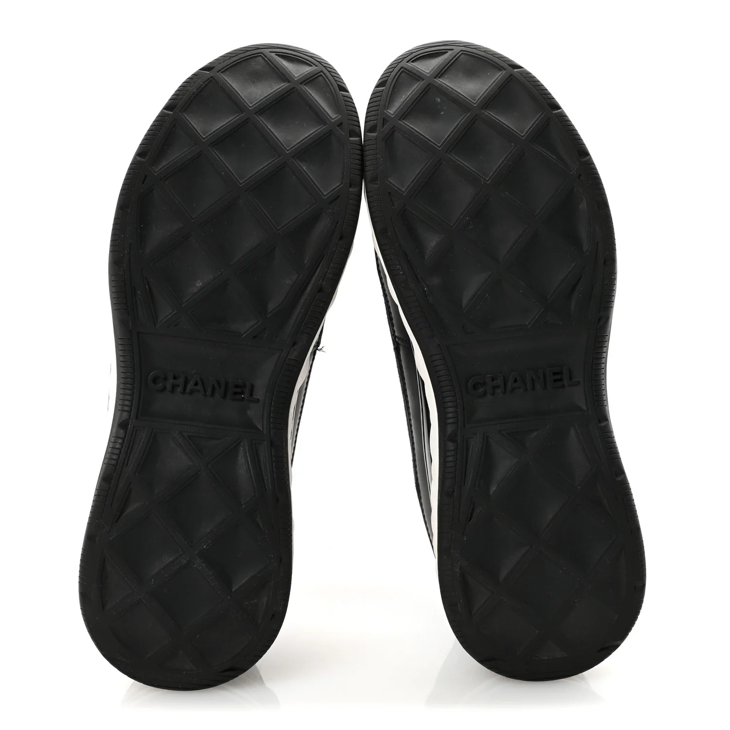 Velvet Calfskin Mixed Fibers CC Sneakers 38 Black - Image 6