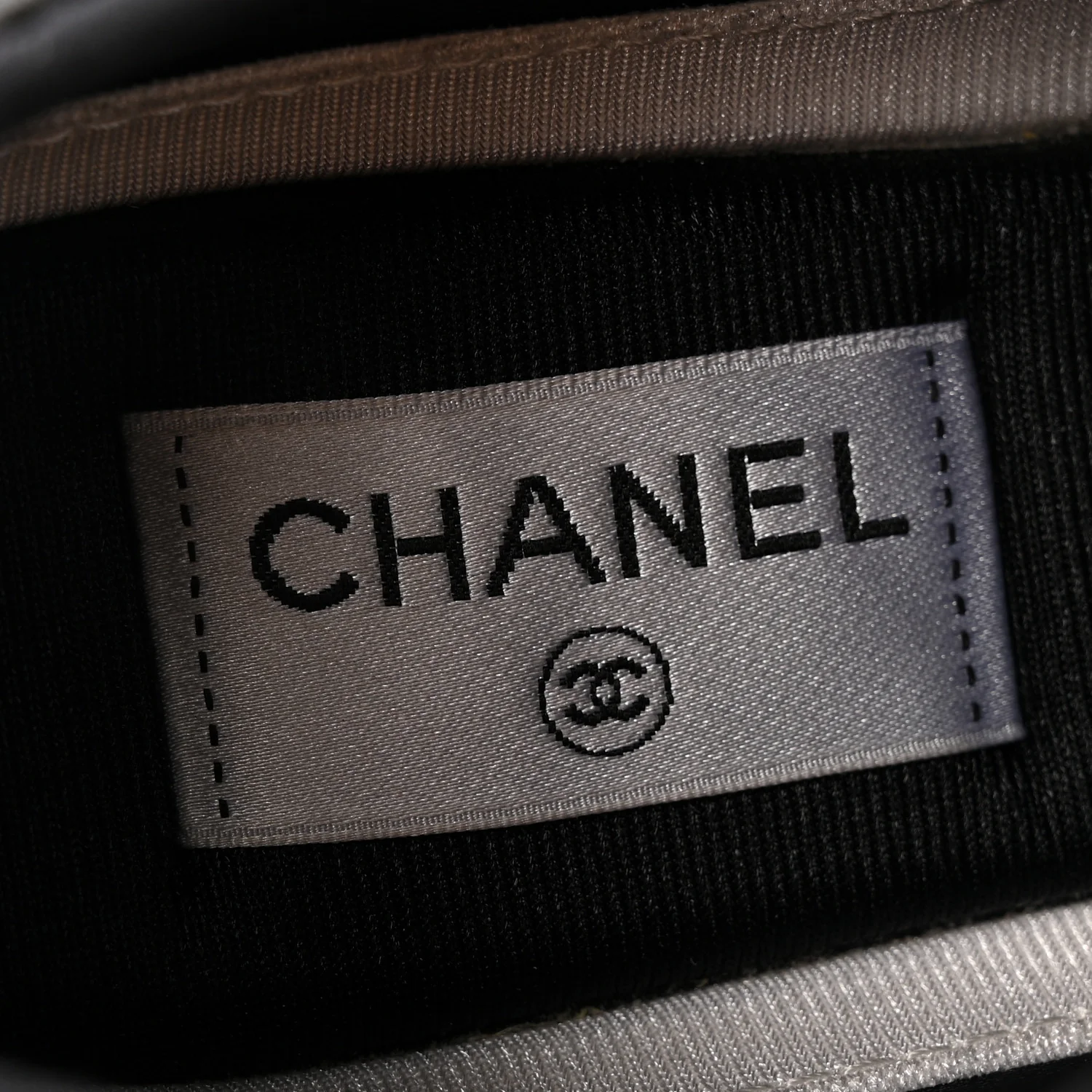 Velvet Calfskin Mixed Fibers CC Sneakers 38 Black - Image 7