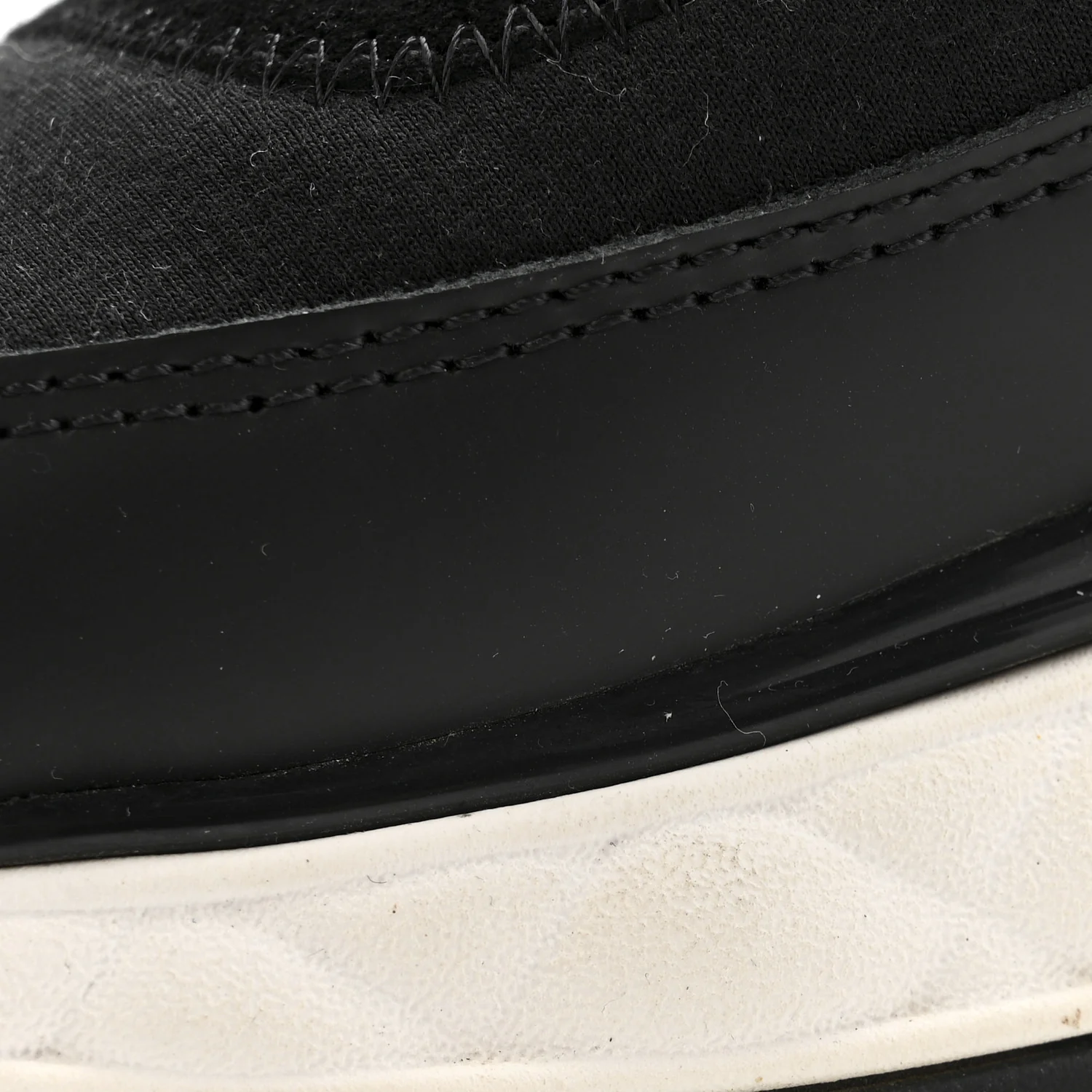 Velvet Calfskin Mixed Fibers CC Sneakers 39.5 Black - Image 10