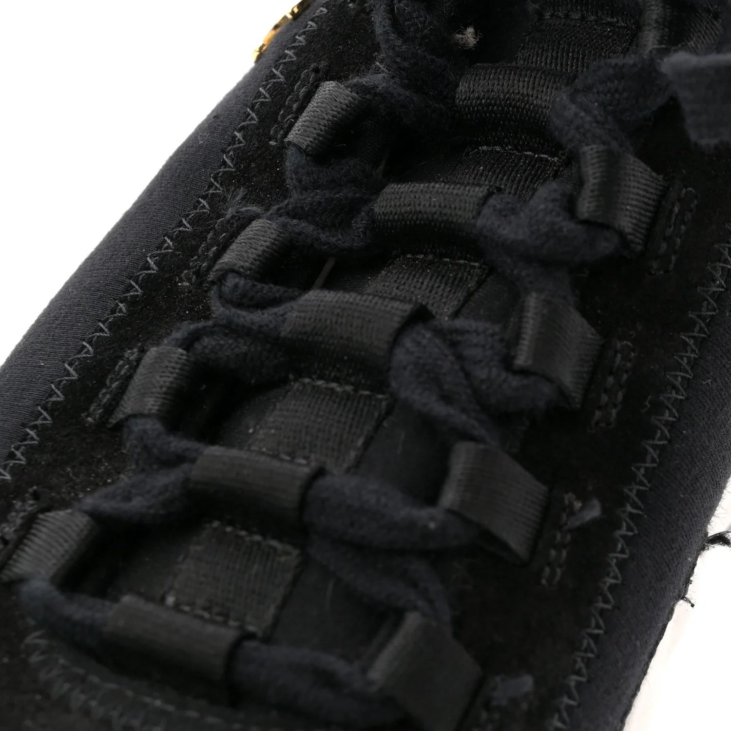 Velvet Calfskin Mixed Fibers CC Sneakers 40 Black - Image 11