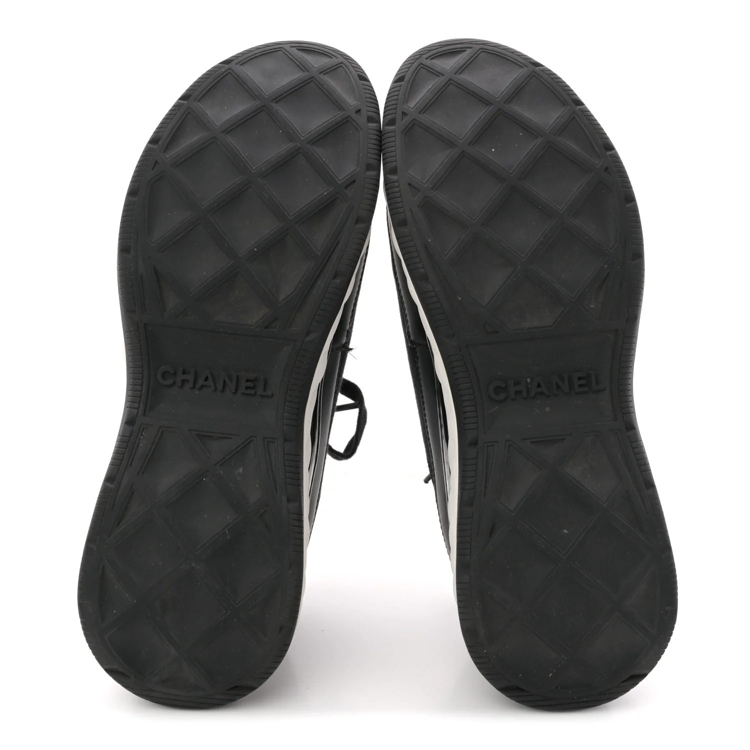 Velvet Calfskin Mixed Fibers CC Sneakers 40 Black - Image 7