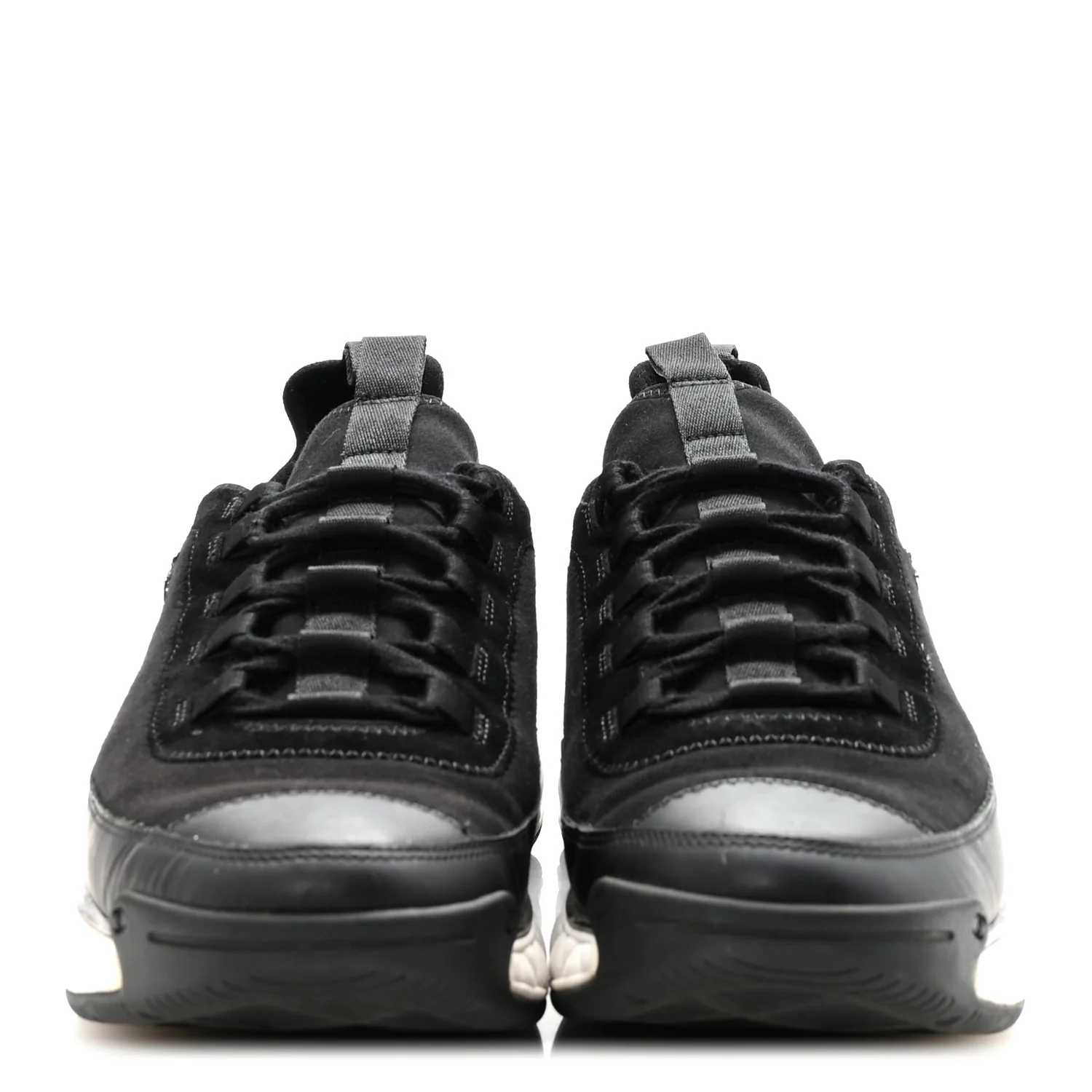 Velvet Calfskin Mixed Fibers Mens CC Sneakers 41 Black - Image 5