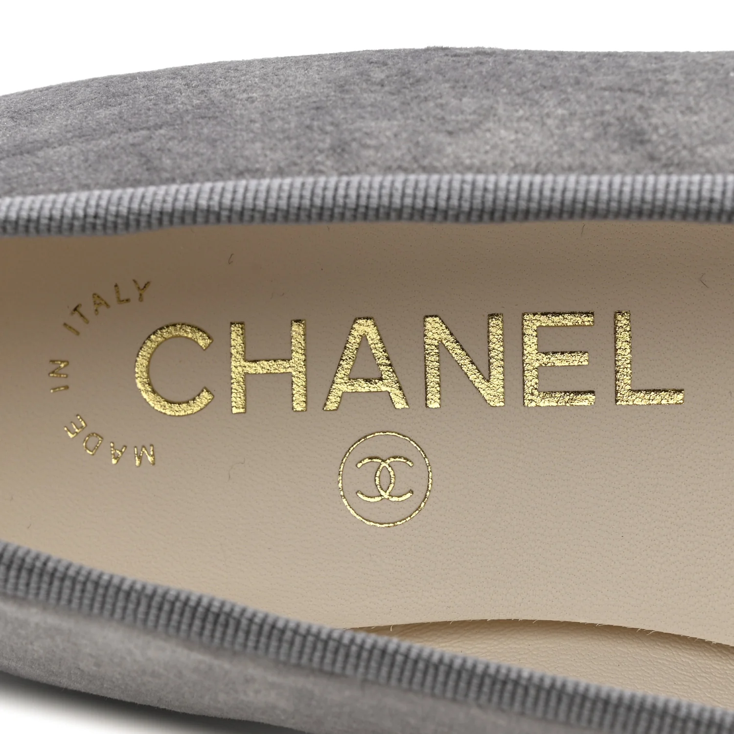 Velvet Cap Toe Ballerina Flats 36.5 Grey Green - Image 7