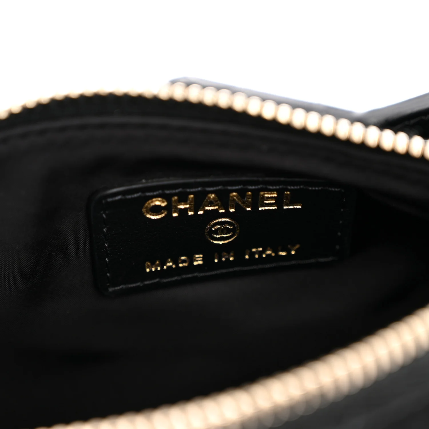 Velvet Effect Nylon Shiny Crumpled Calfskin Mini Quilted Chanel 25 Clutch With Chain Black - Image 7